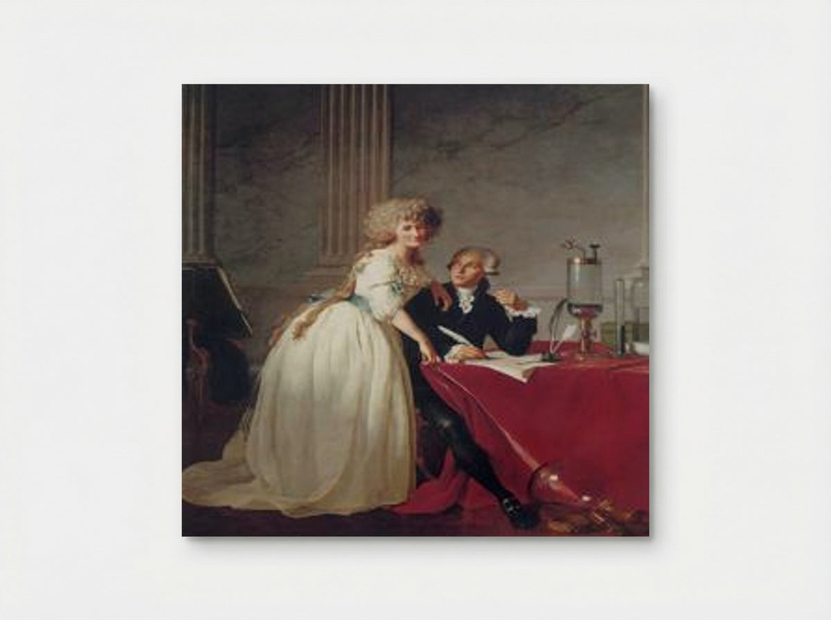 Portrait of Antoine-Laurent and Marie-Anne Lavoisier - Jacques-Louis David - Poster