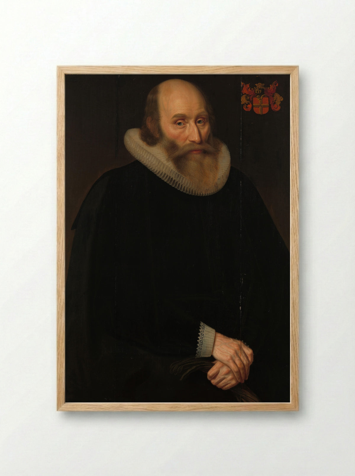 Portrait of Antonius Antonides van der Linden - Hendrik Meerman - Framed Print Wood