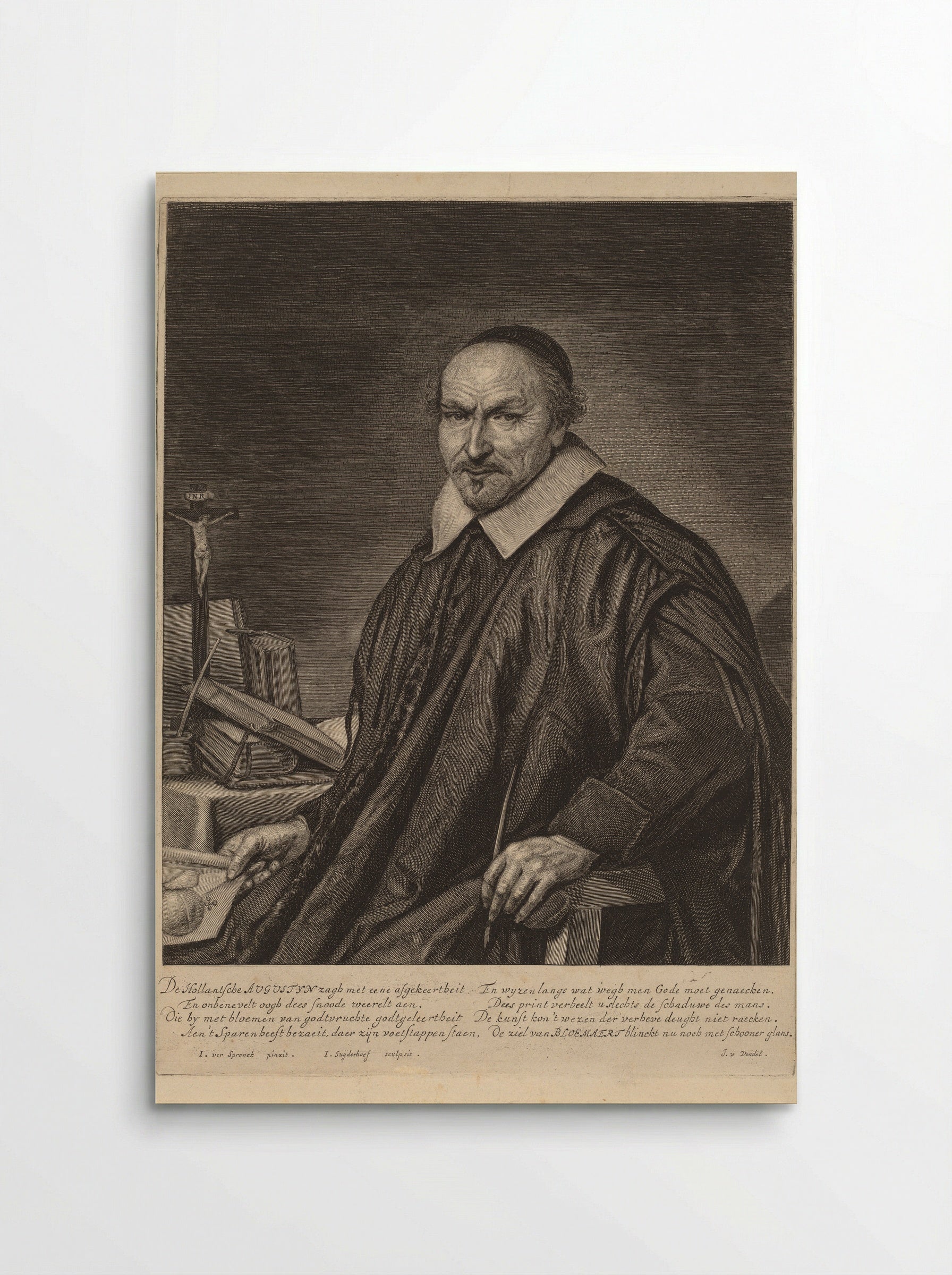 Portrait of Augustyn Bloemaert - Jonas Suyderhoef - Poster