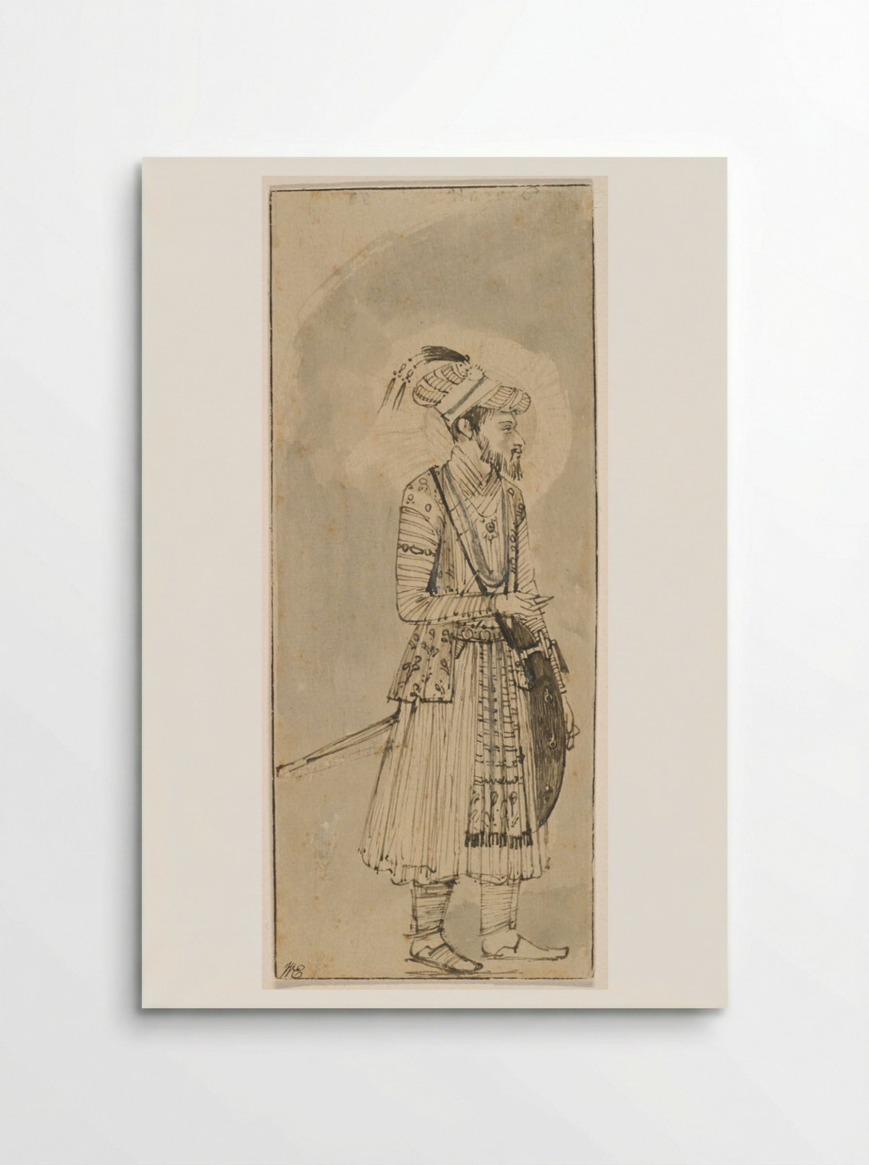 Portrait of Aurangzeb (after a Mughal painting) - Rembrandt Harmensz. van Rijn - Poster