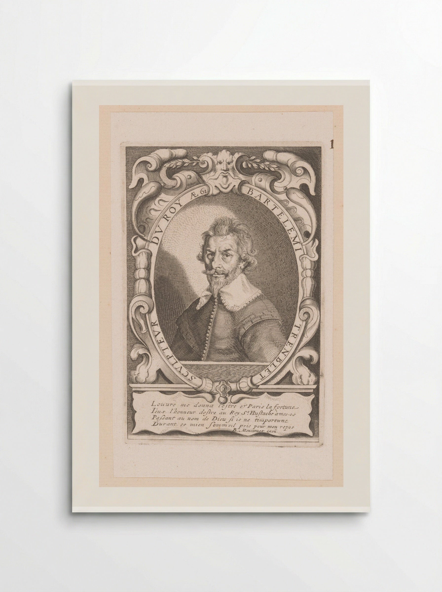 Portrait of Barthélemy Tremblet - Balthasar Moncornet - Poster
