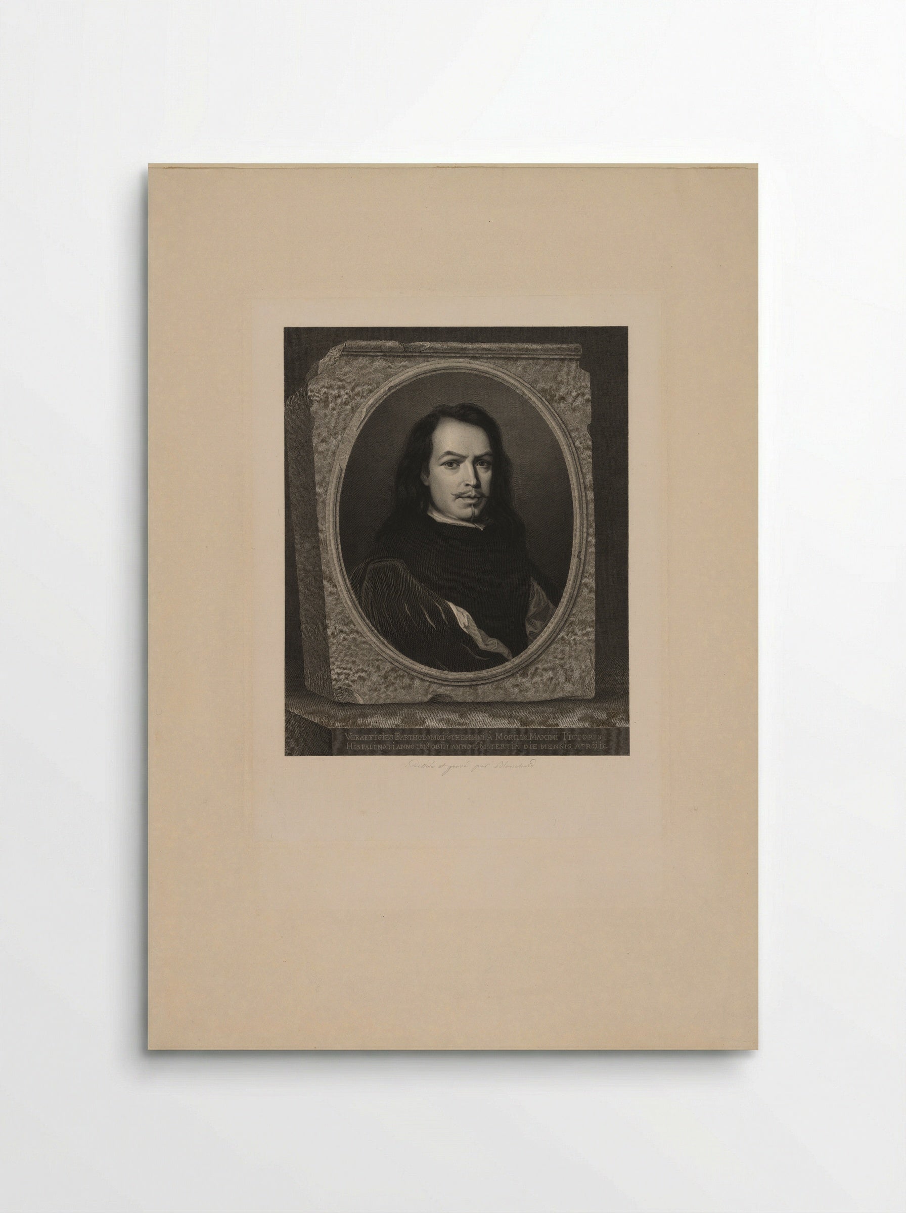 Portrait of Bartolomé Esteban Murillo - Auguste Jean Baptiste Marie Blanchard - Poster