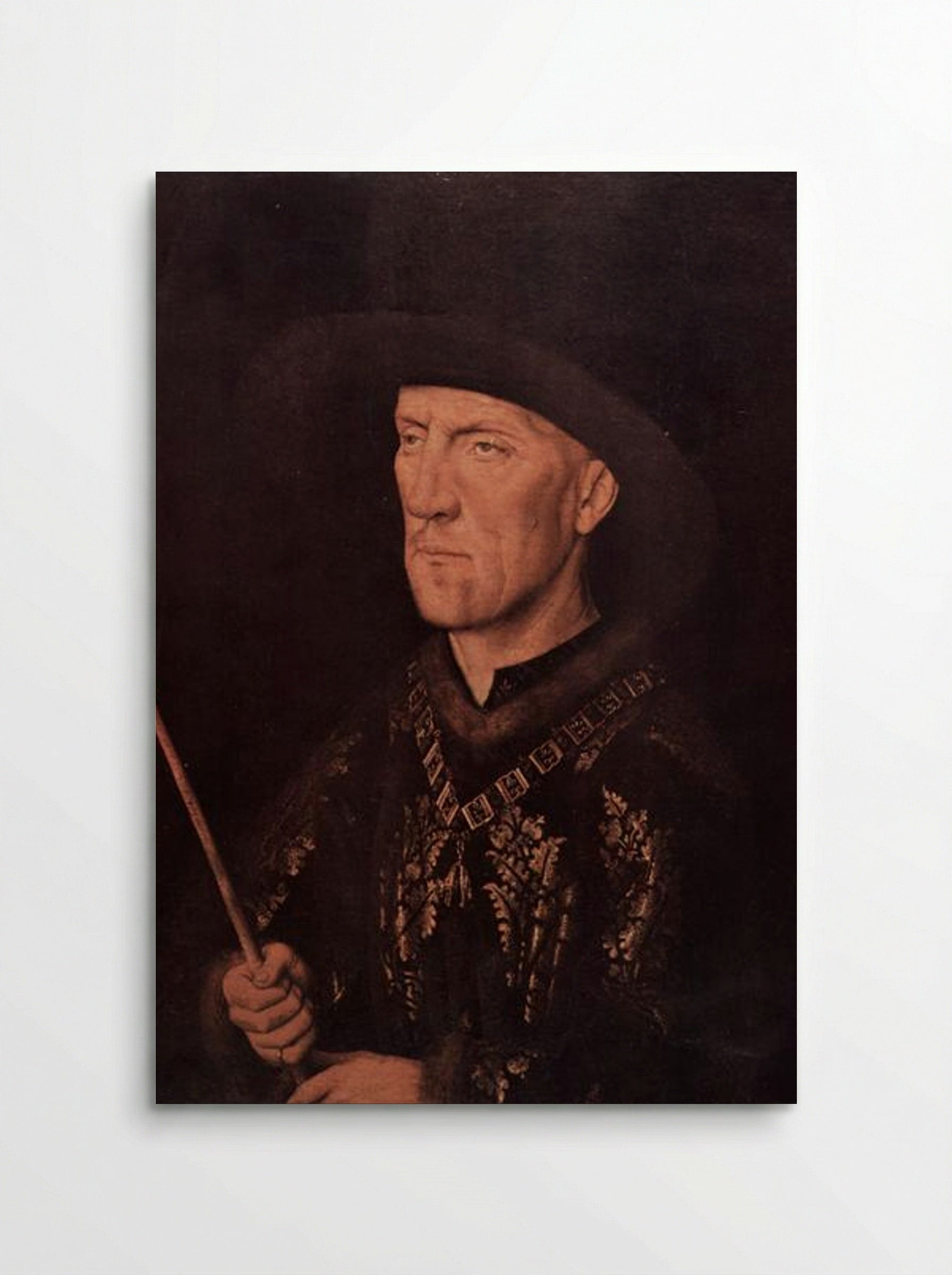 Portrait of Baudouin de Lannoy - Jan van Eyck - Poster