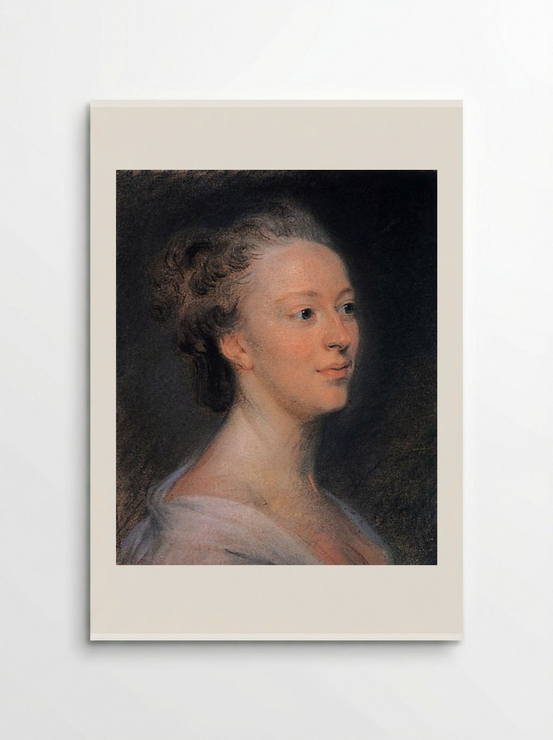 Portrait of Belle van Zuylen - Maurice Quentin de La Tour - Poster