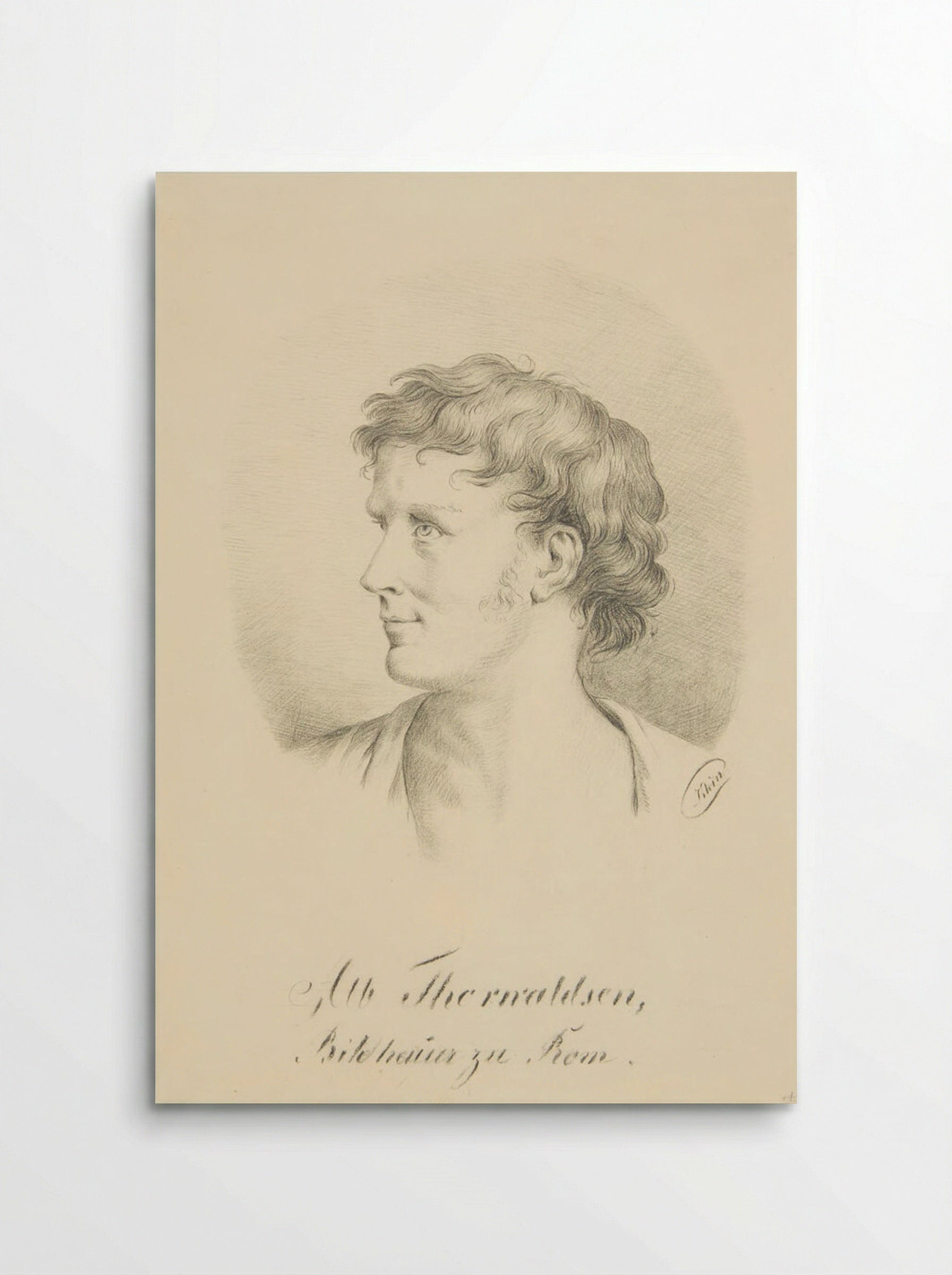 Portrait of Bertel Thorvaldsen - Johann Adam Klein - Poster