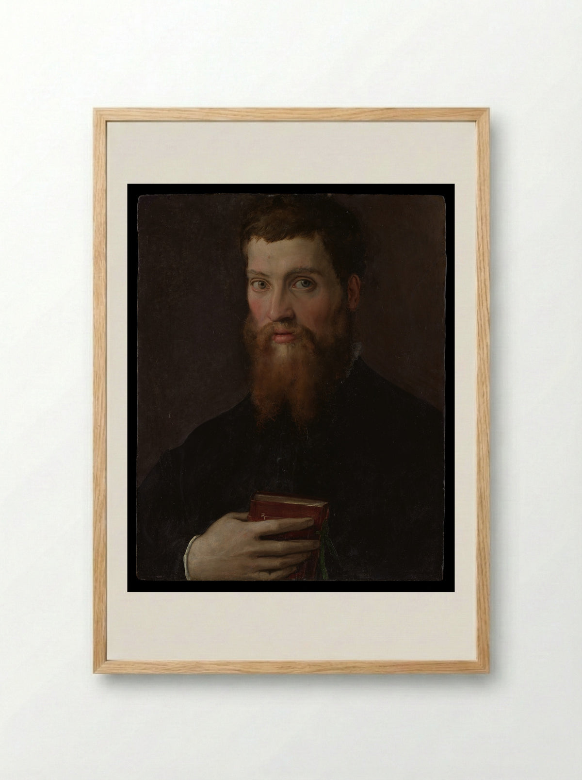 Portrait of Bindo Altoviti - Francesco Salviati - Framed Print Wood