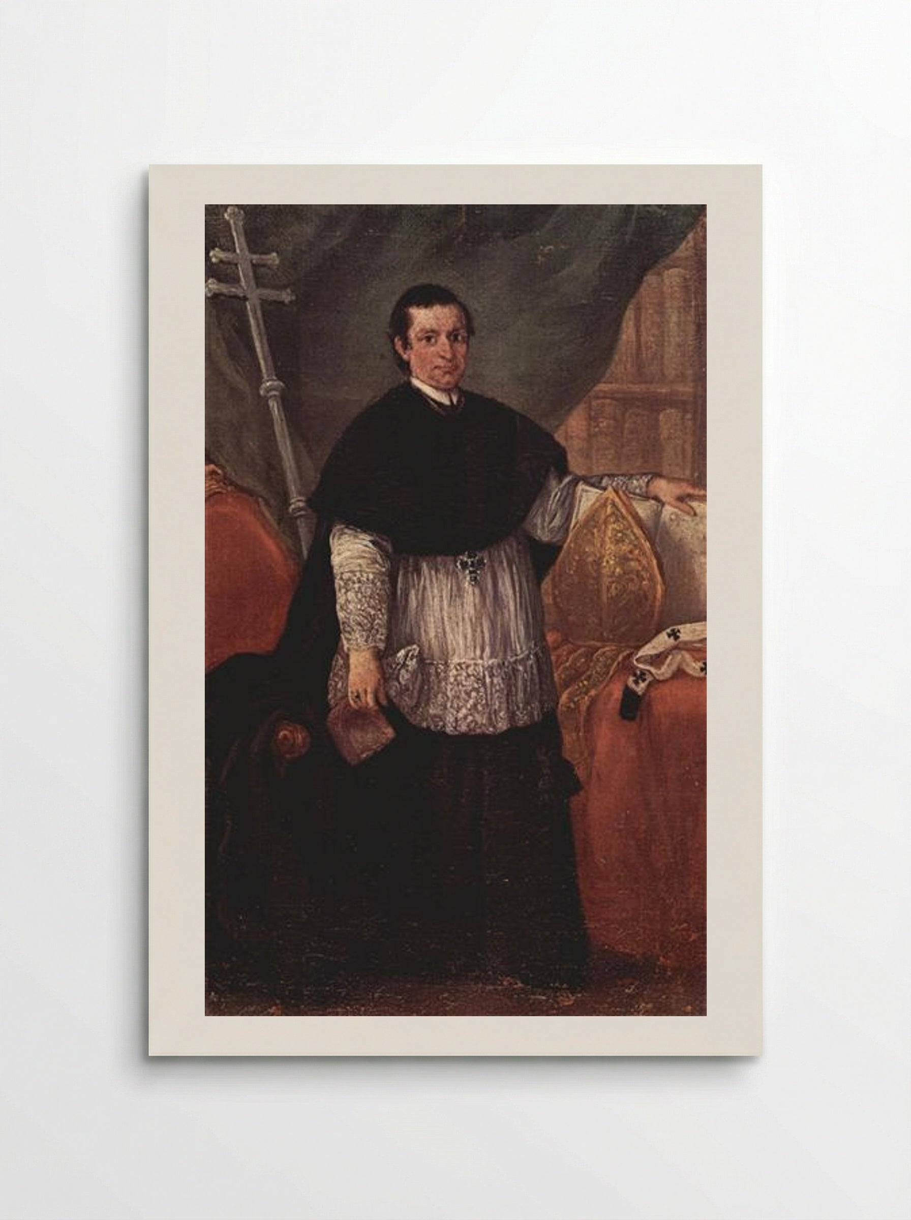 Portrait of Bishop Benedetto Ganassoni - Pietro Longhi - Poster