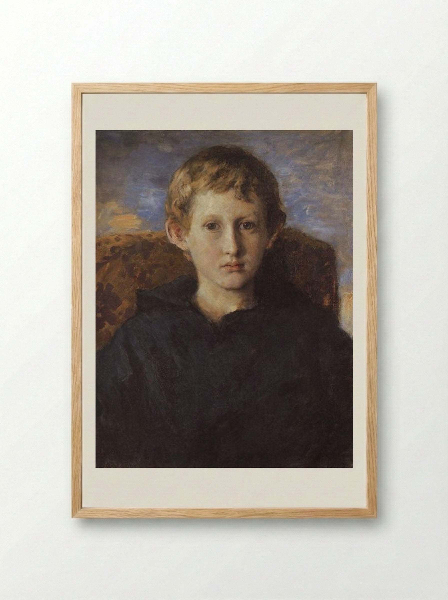Portrait of Boris Vasnetsov - Viktor Vasnetsov - Framed Print Wood