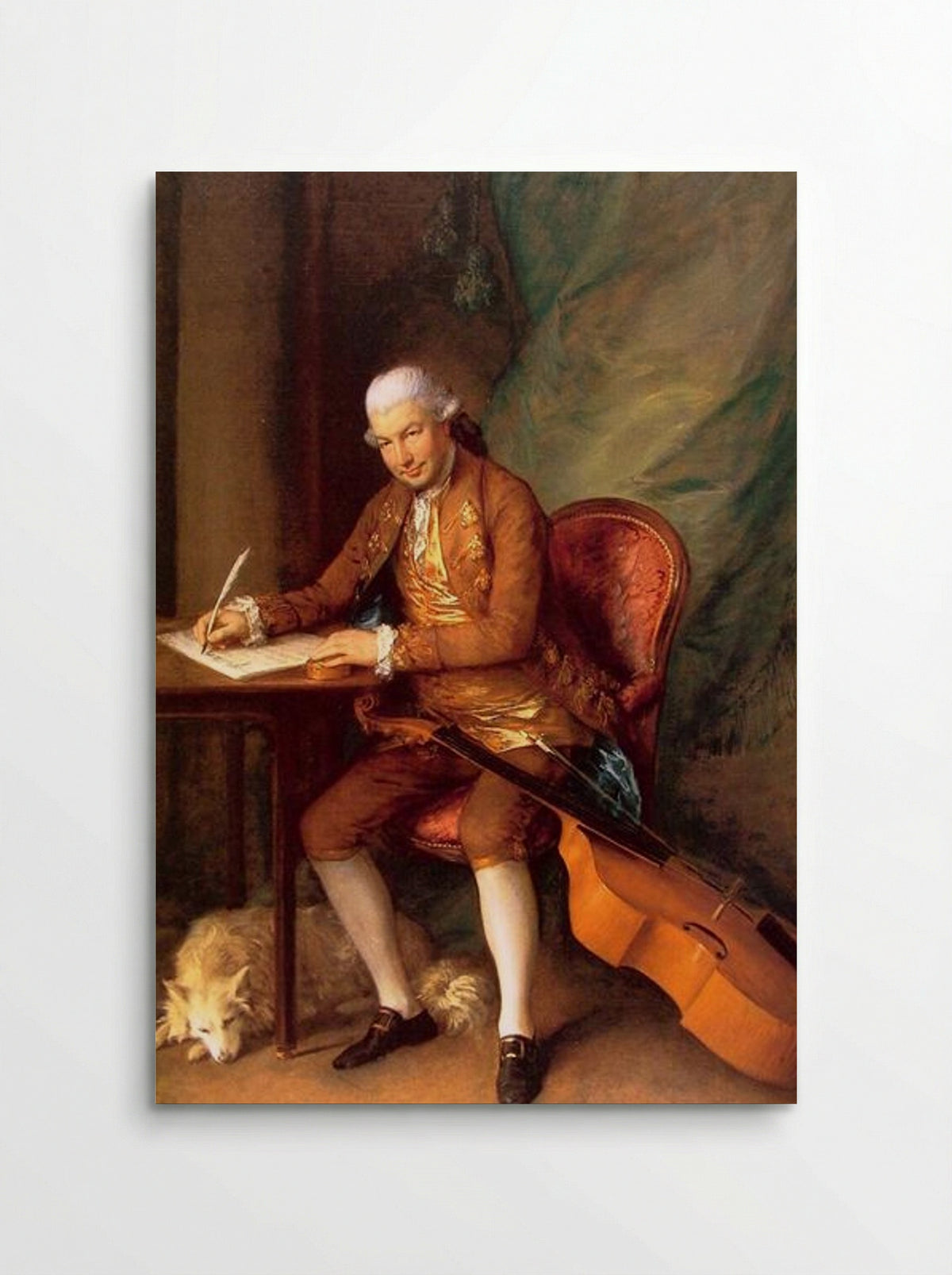 Portrait of Carl Friedrich Abel - Thomas Gainsborough - Poster