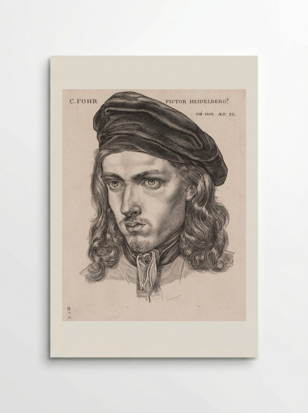Portrait of Carl Philipp Fohr - Samuel Amsler - Poster