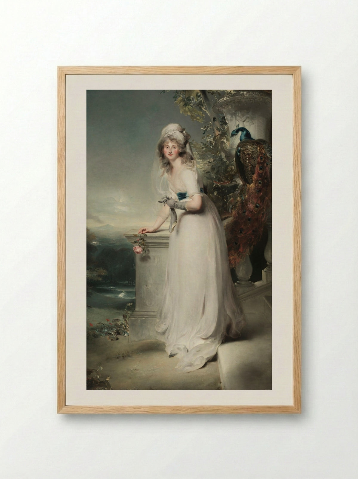 Portrait of Catherine Grey, Lady Manners - Thomas Lawrence - Framed Print Wood