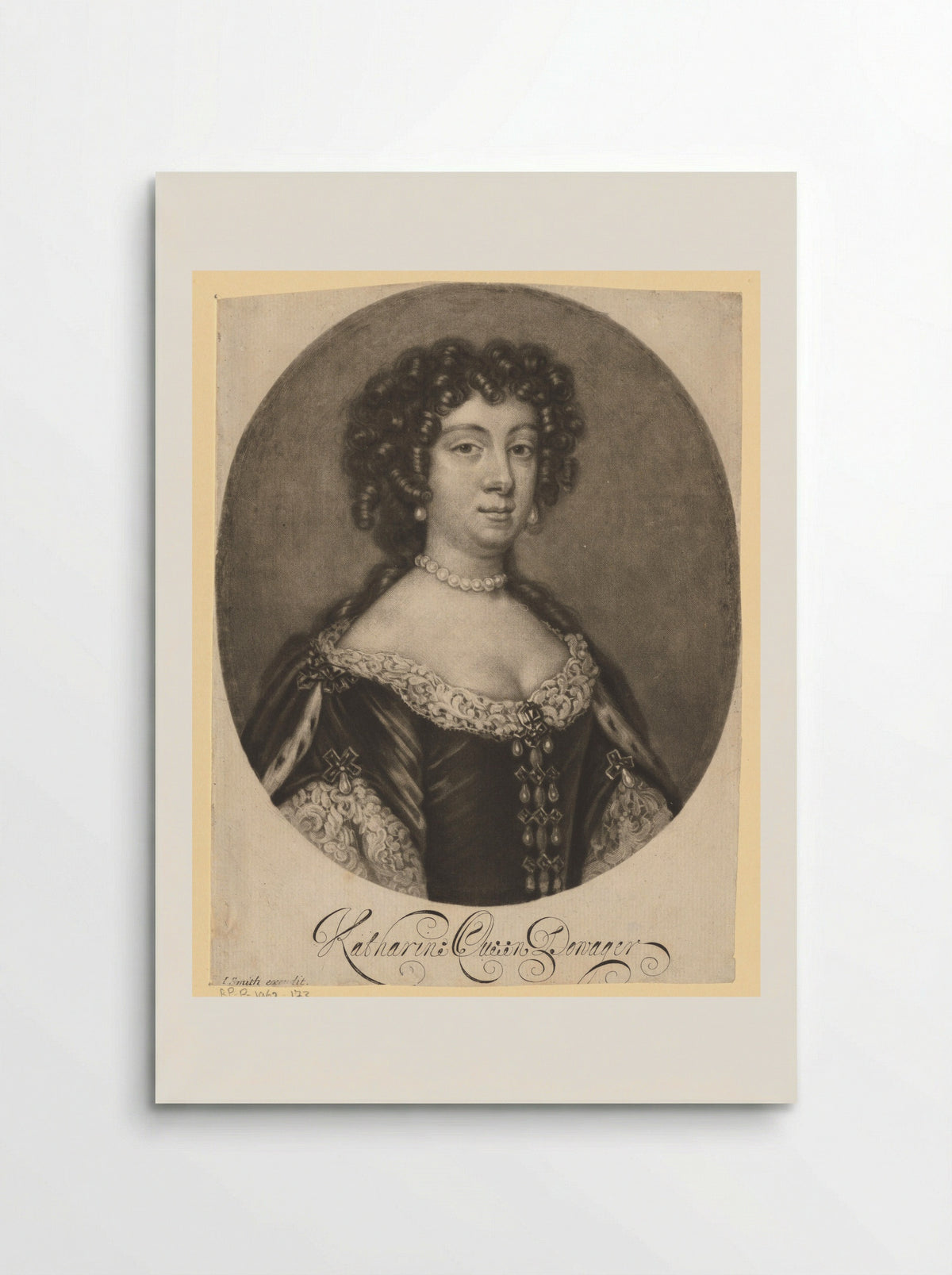 Portrait of Catherine of Braganza - Isaac Beckett - Poster