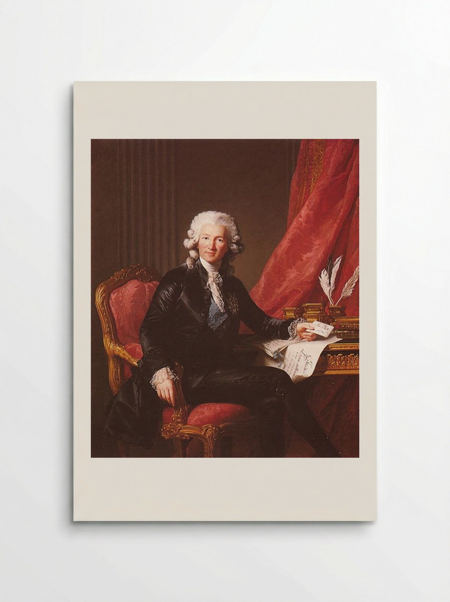 Portrait of Charles Alexandre de Calonne - Louise Elisabeth Vigée Le Brun - Poster
