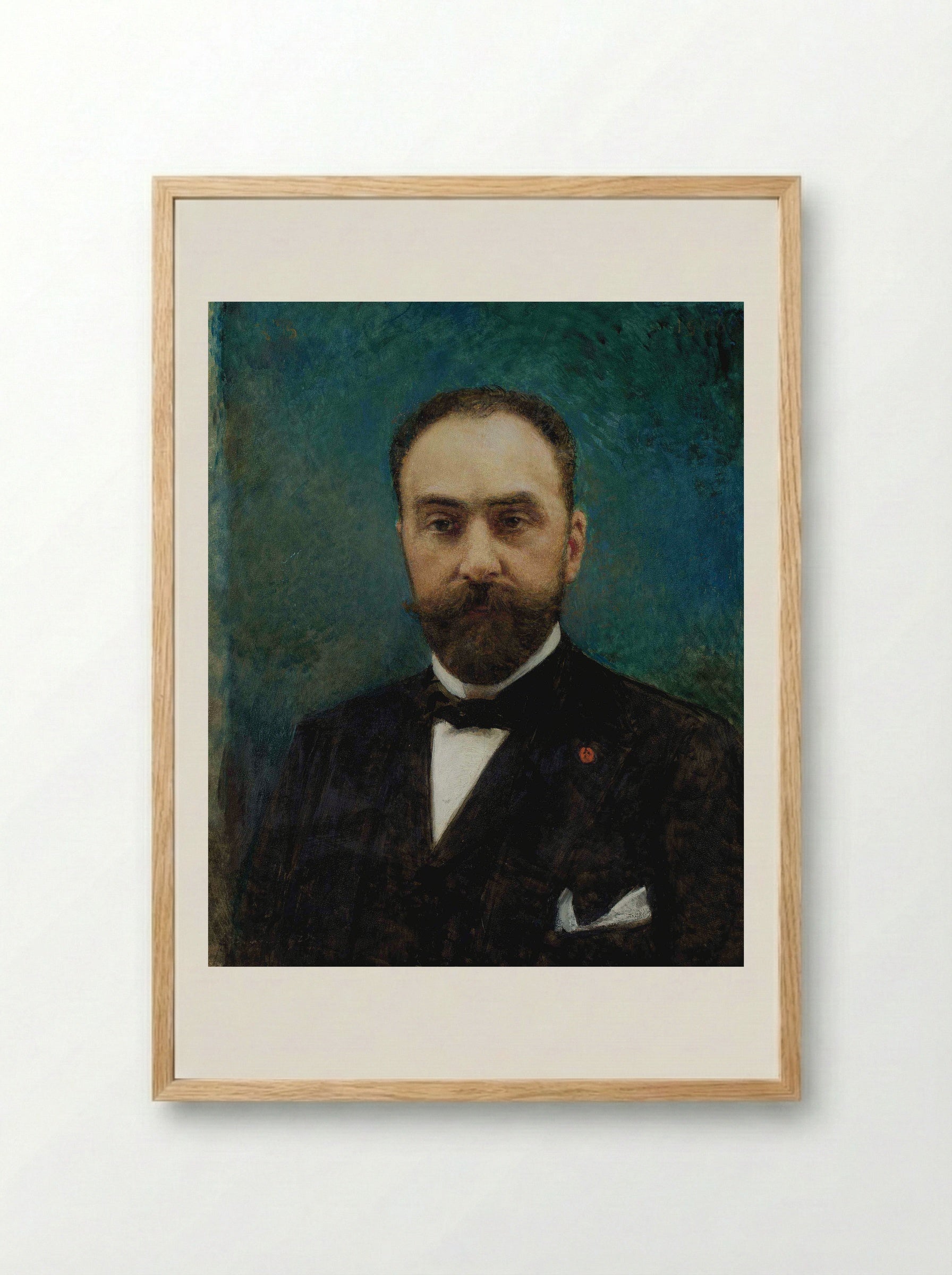 Portrait of Charles Ephrussi - Léon Bonnat - Framed Print Wood