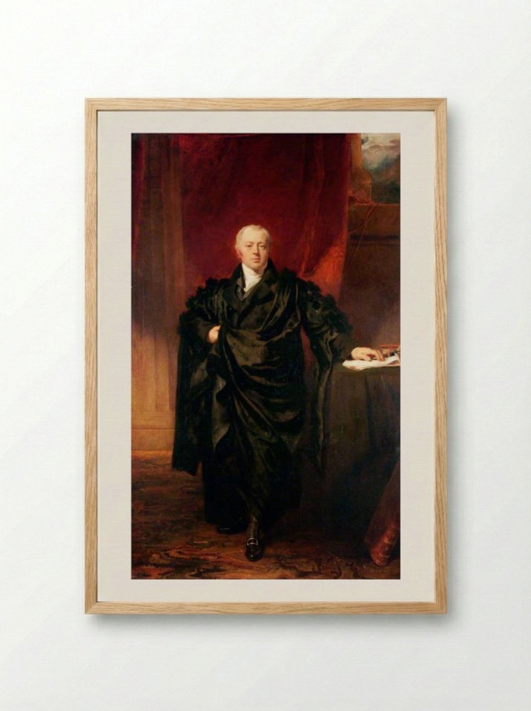 Portrait of Charles Harvey - Sir Thomas Lawrence - Framed Print Wood