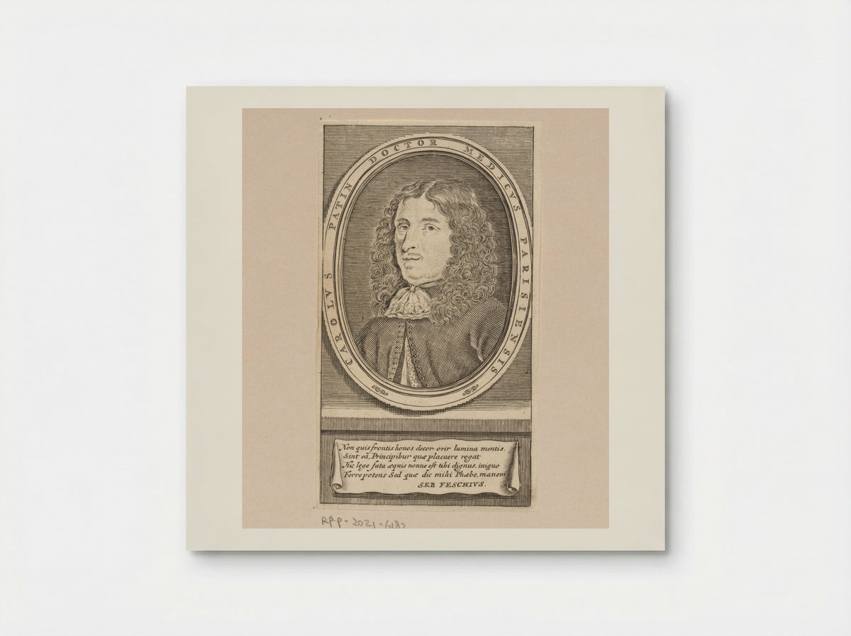 Portrait of Charles Patin - Pieter Mortier (I) - Poster