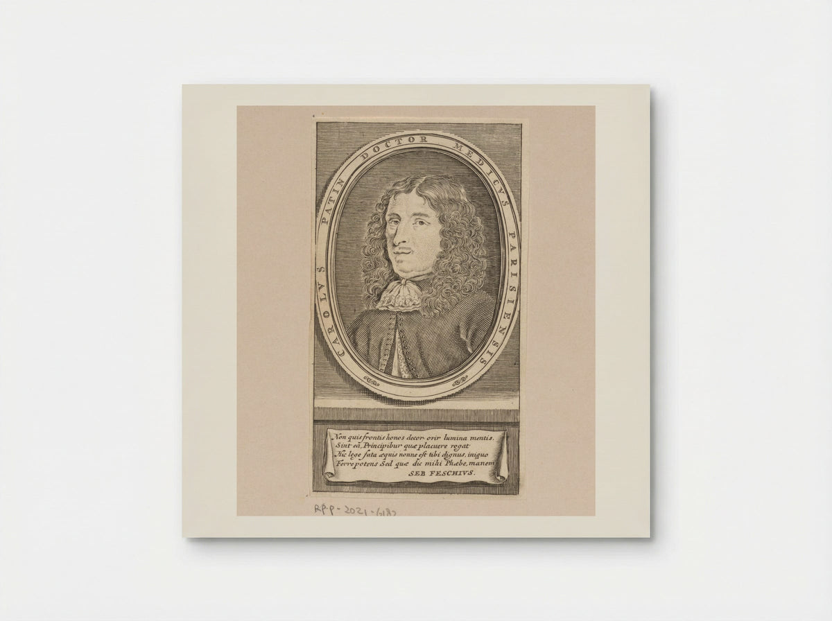 Portrait of Charles Patin - Pieter Mortier (I) - Poster