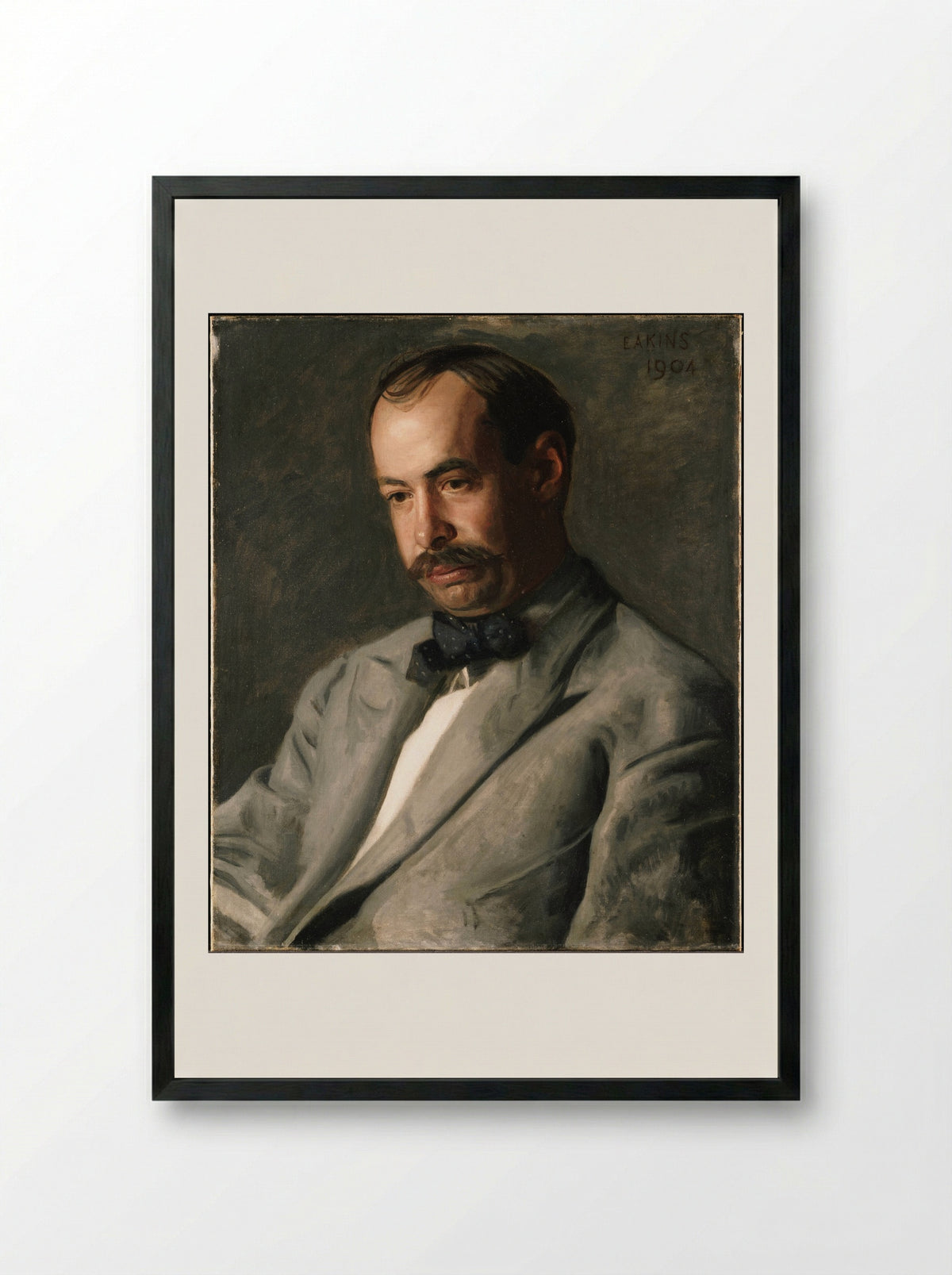Portrait of Charles Percival Buck - Thomas Eakins - Framed Print Black