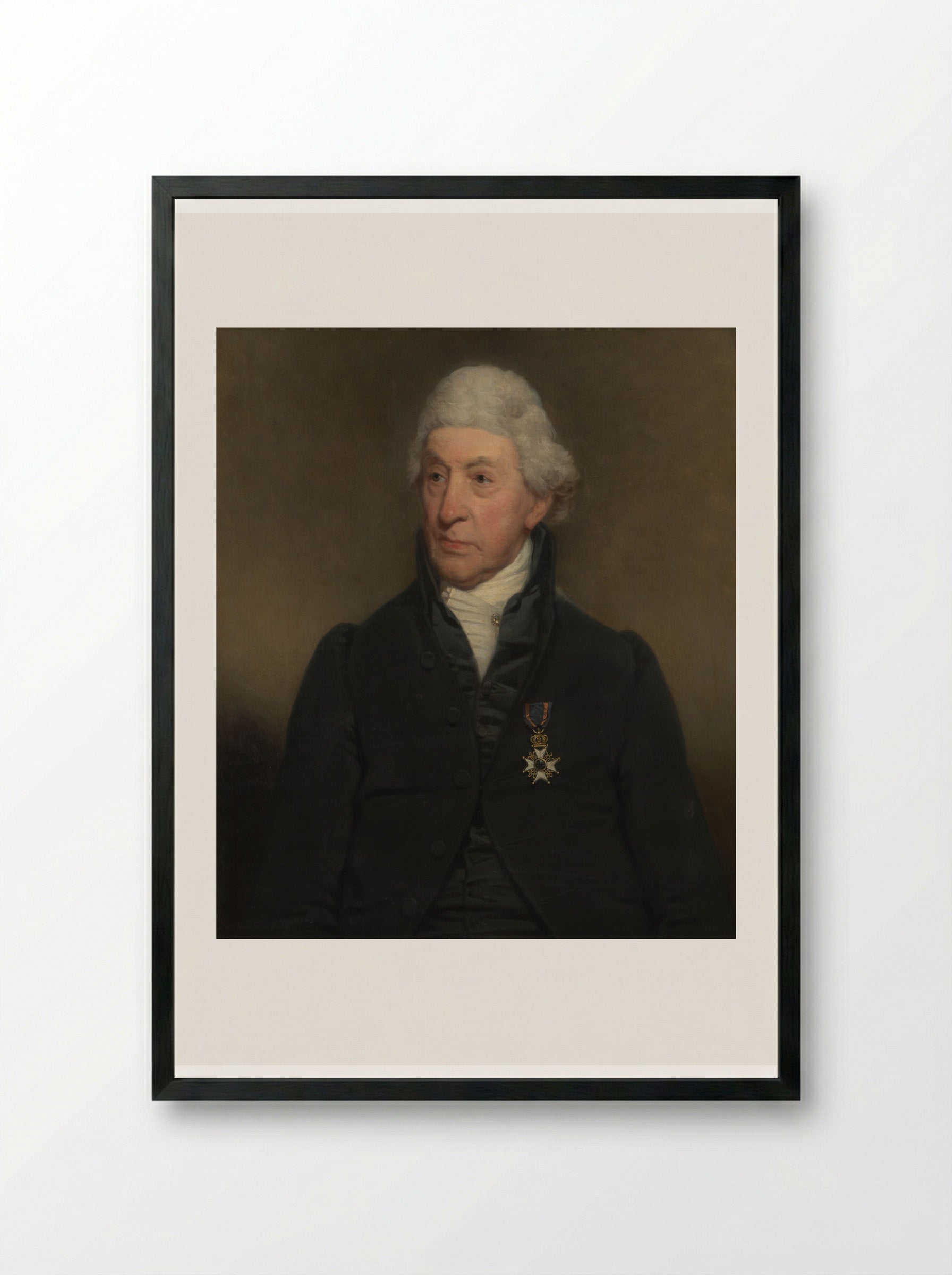 Portrait of Christiaan Everhard Vaillant - Charles Howard Hodges - Framed Print Black