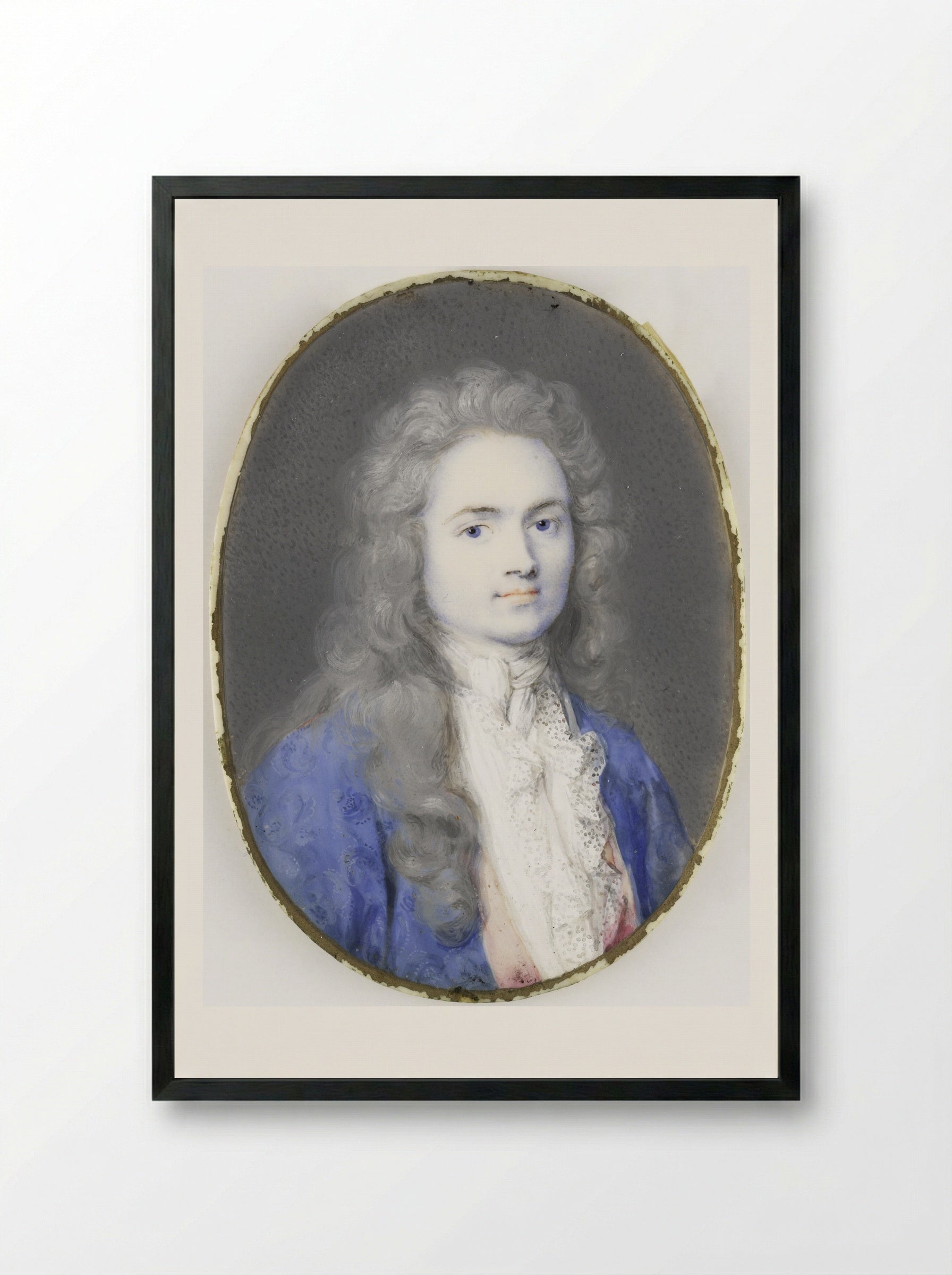 Portrait of Christoffel Bernhard Julius von Schwartz - Rosalba Carriera - Framed Print Black