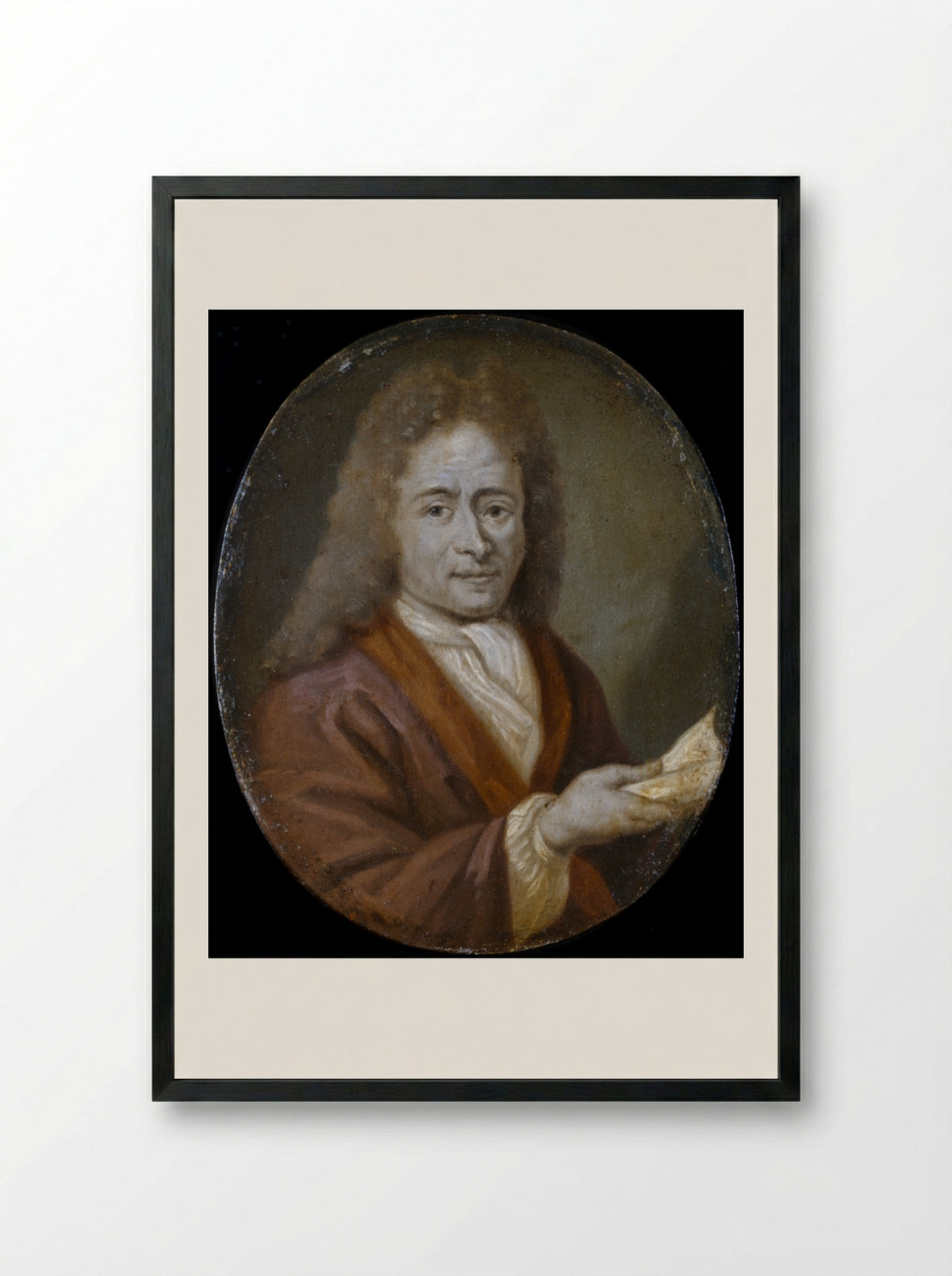 Portrait of Christoffel Pierson - Arnoud van Halen - Framed Print Black