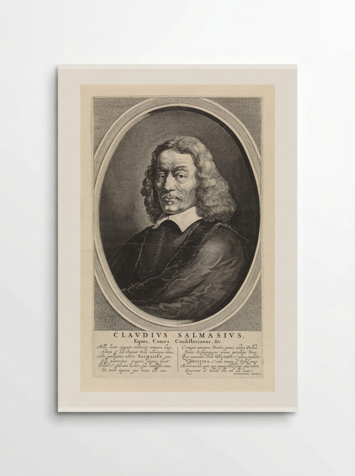 Portrait of Claudius Salmasius - Theodor Matham - Poster