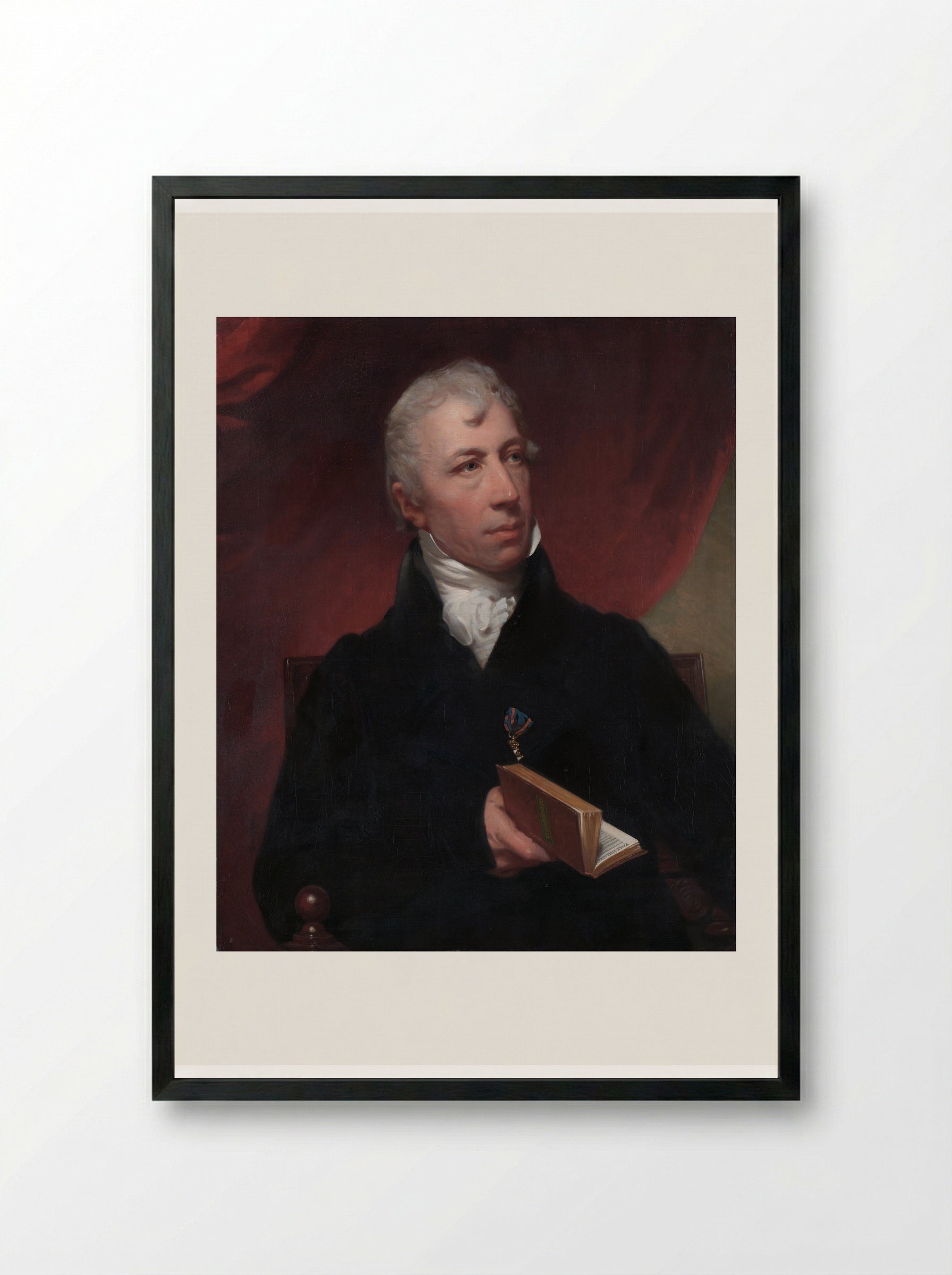 Portrait of Cornelis Apostool - Charles Howard Hodges - Framed Print Black