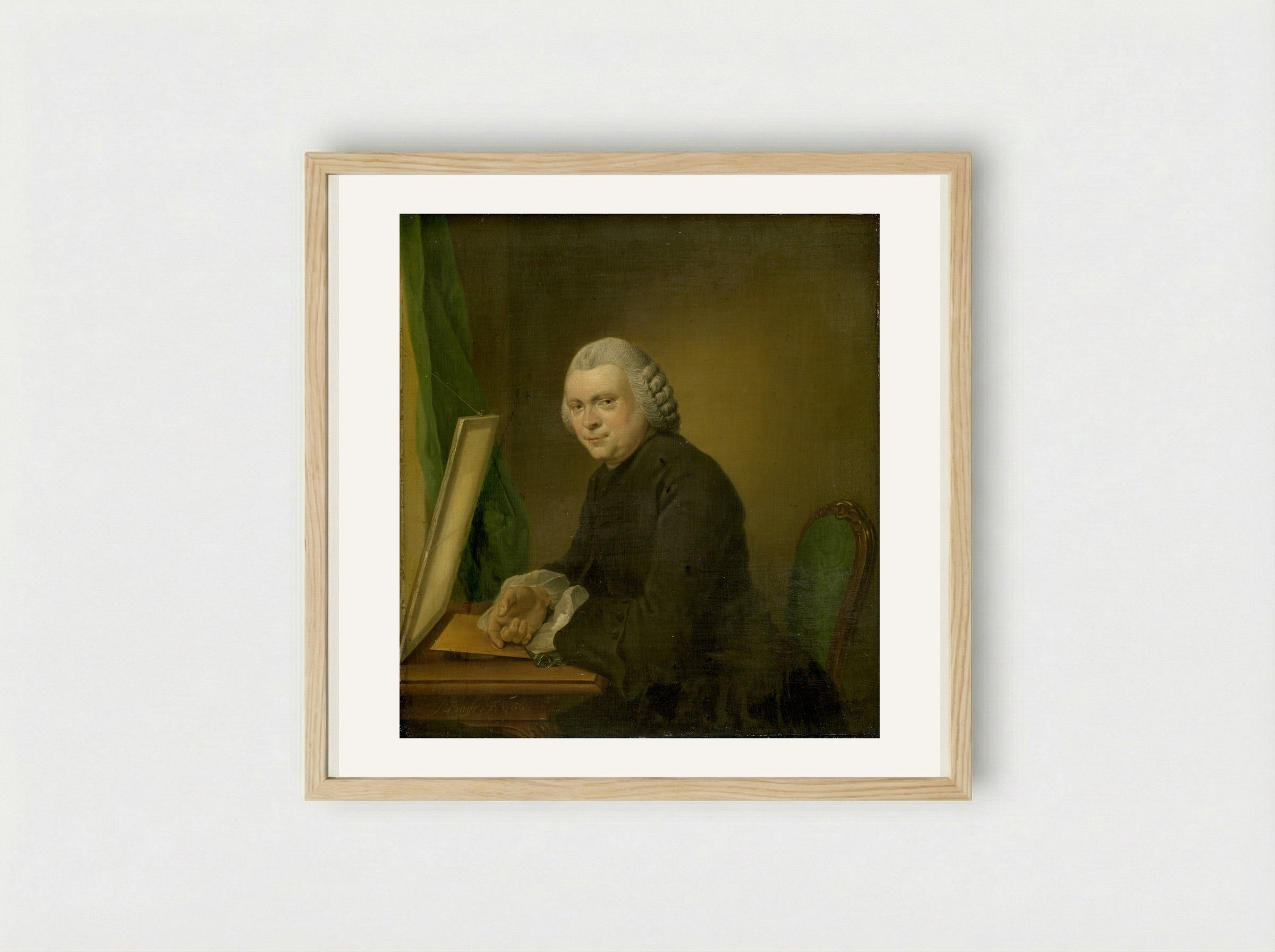 Portrait of Cornelis Ploos van Amstel - Jacobus Buys - Framed Print Wood