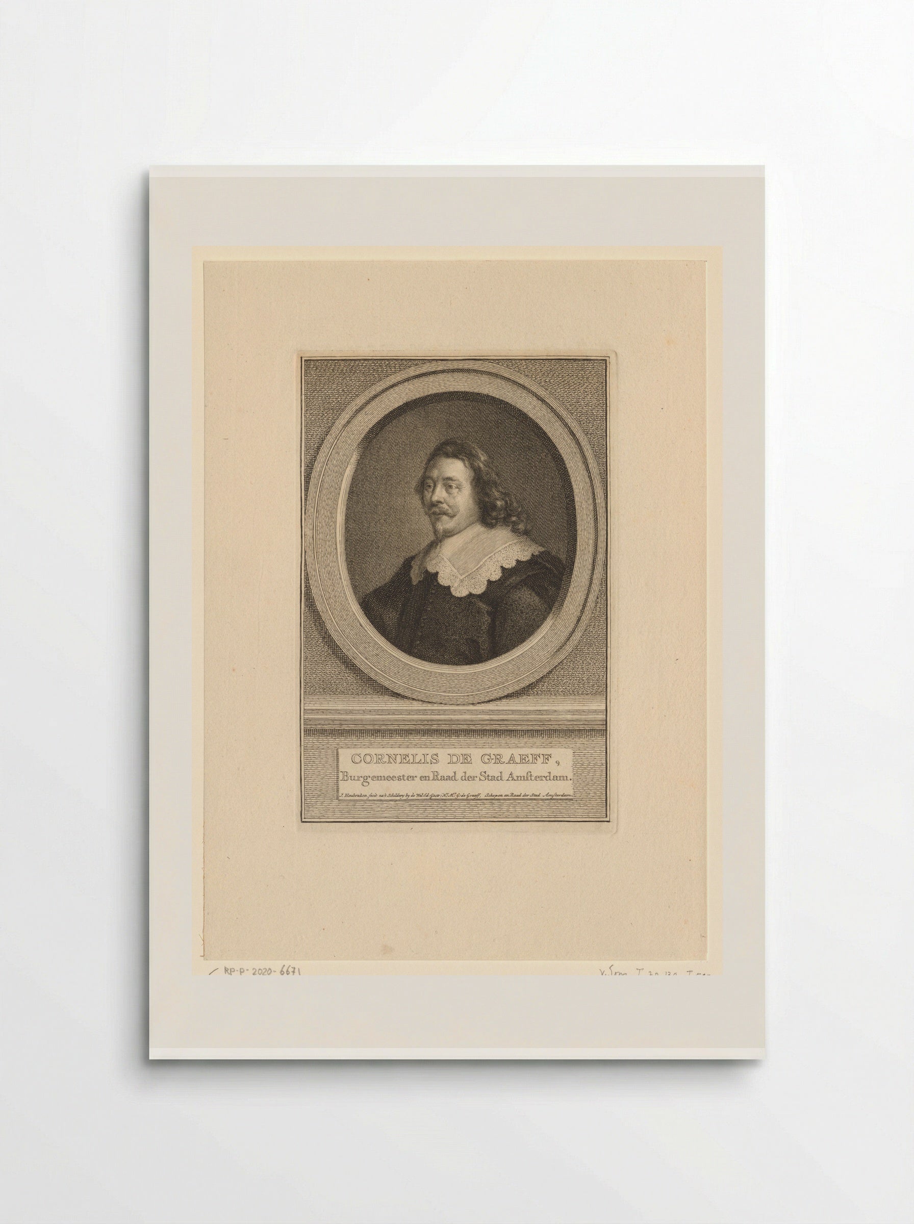 Portrait of Cornelis de Graeff - Jacob Houbraken - Poster