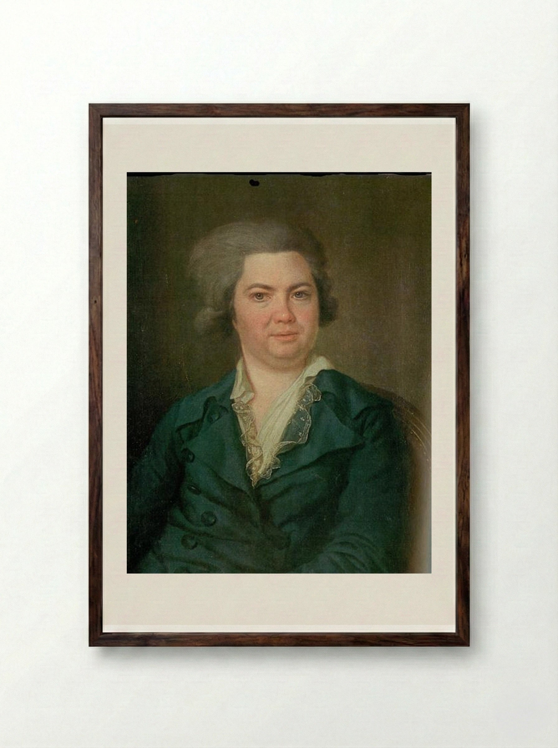Portrait of Count Artemiy Vorontsov - Dmitry Levitzky - Framed Print Dark Wood