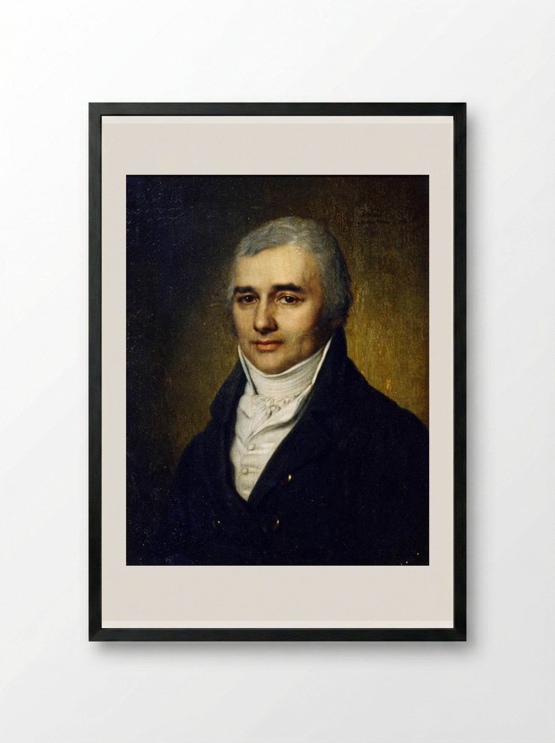 Portrait of Count Razumovsky - Vladimir Borovikovsky - Framed Print Black