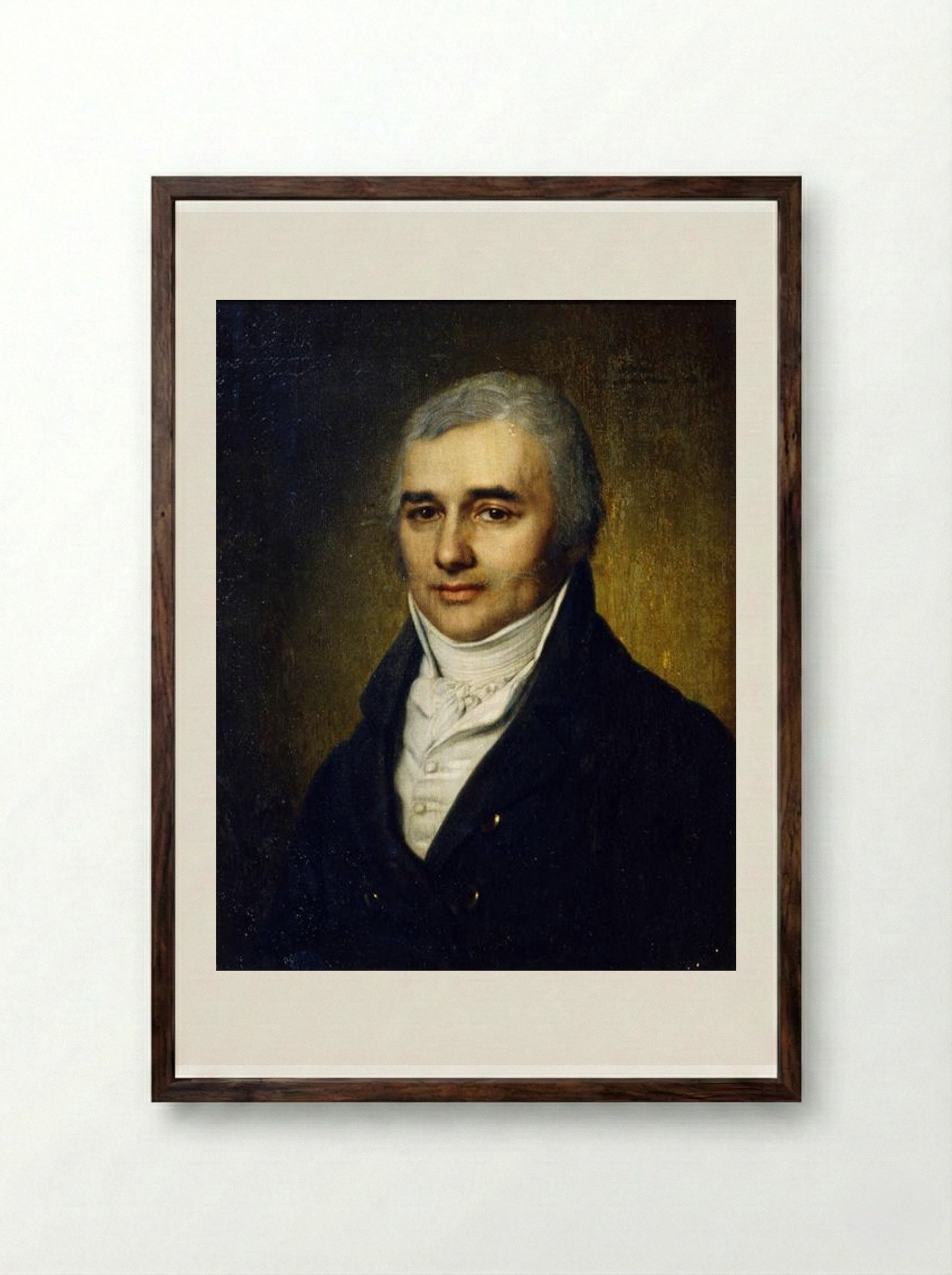 Portrait of Count Razumovsky - Vladimir Borovikovsky - Framed Print Dark Wood