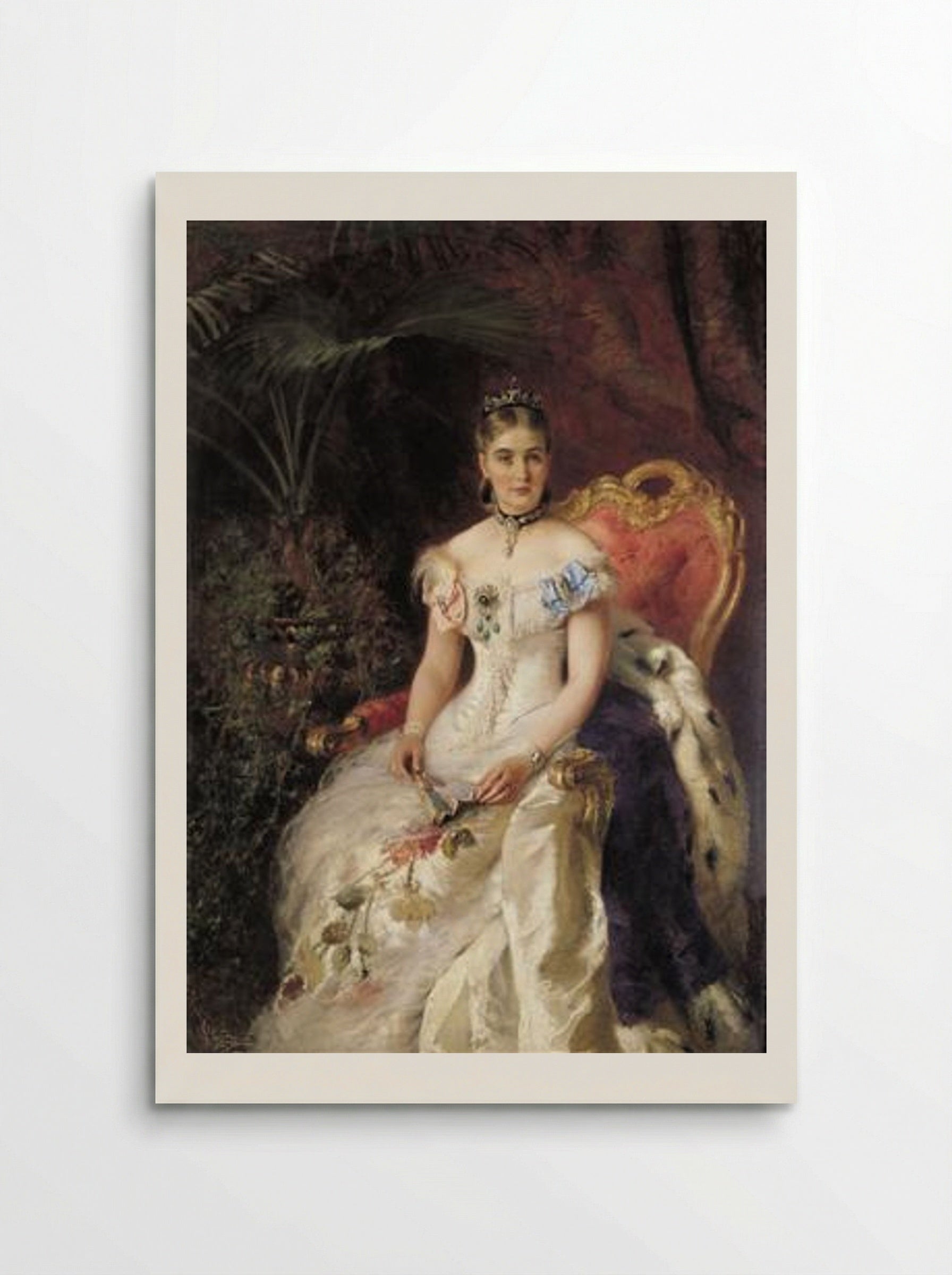 Portrait of Countess Maria Mikhailovna Volkonskaya - Konstantin Makovsky - Poster