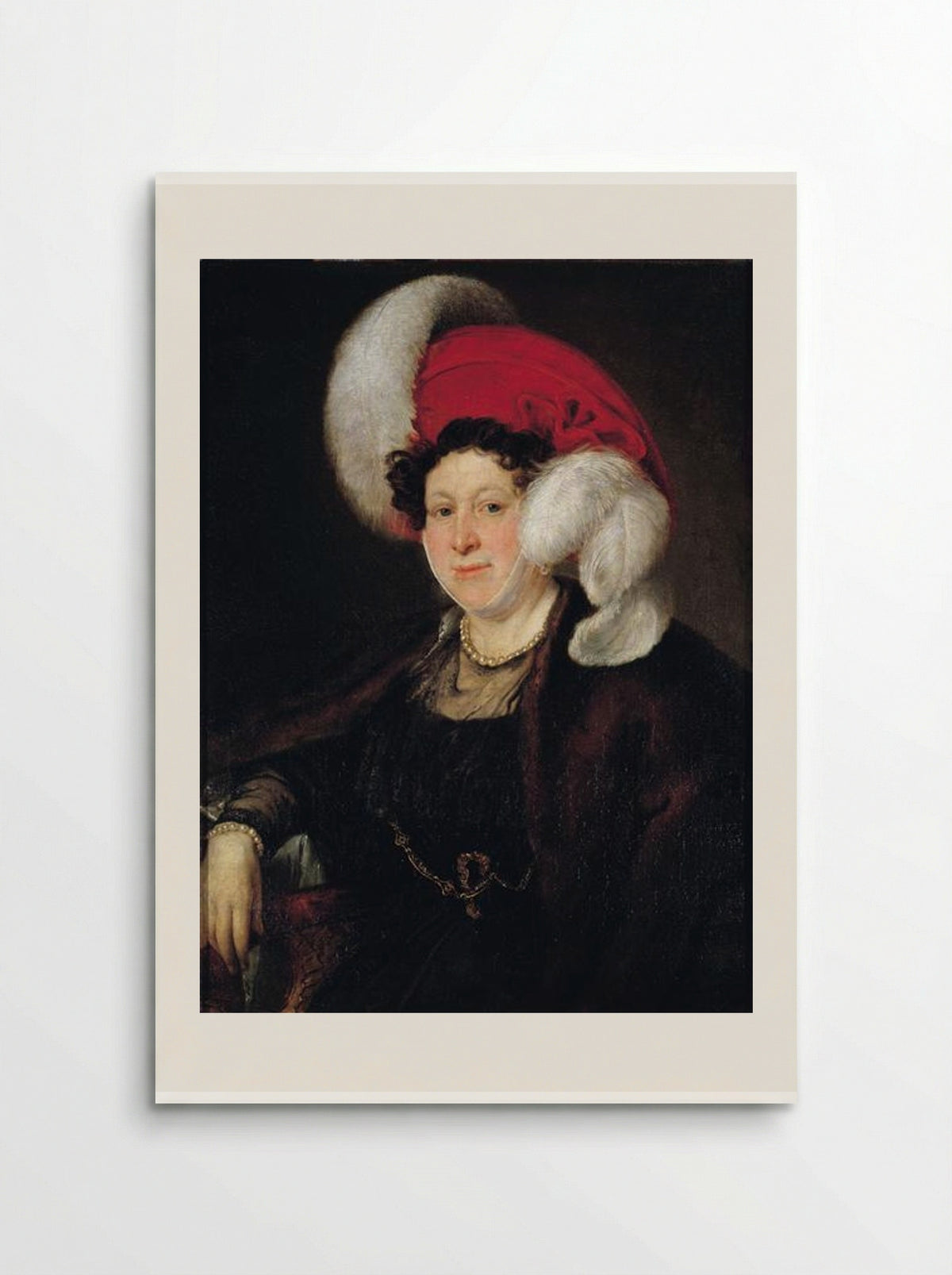 Portrait of Countess N. A. Zubova - Vasily Tropinin - Poster