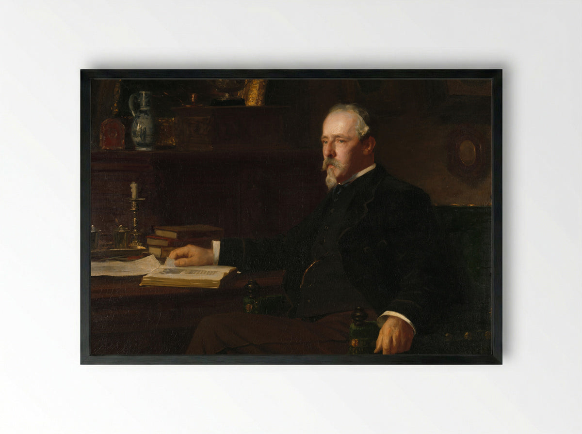 Portrait of Daniël Franken Dzn - Willy Martens - Framed Print Black