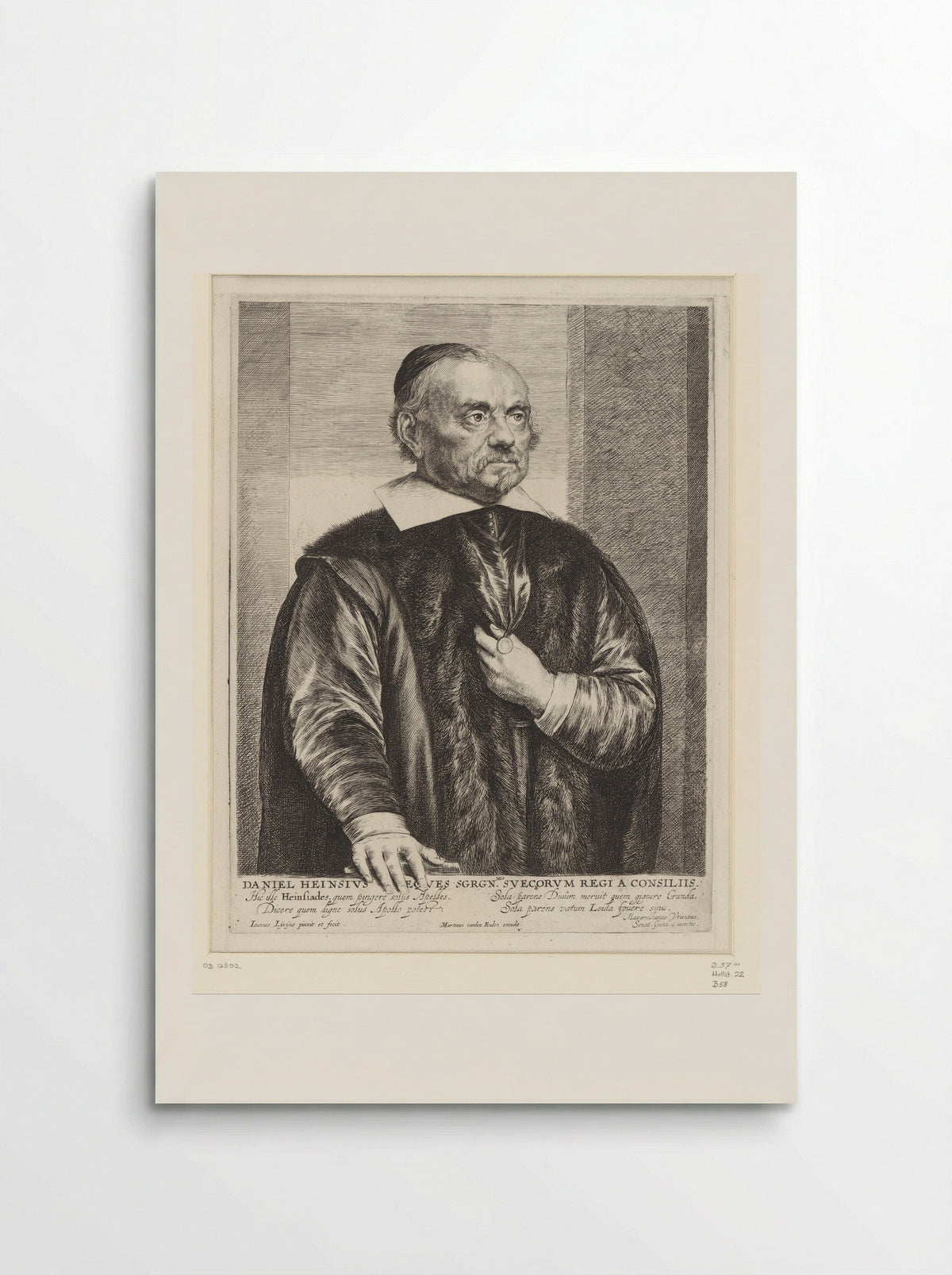 Portrait of Daniël Heinsius - Jan Lievens - Poster