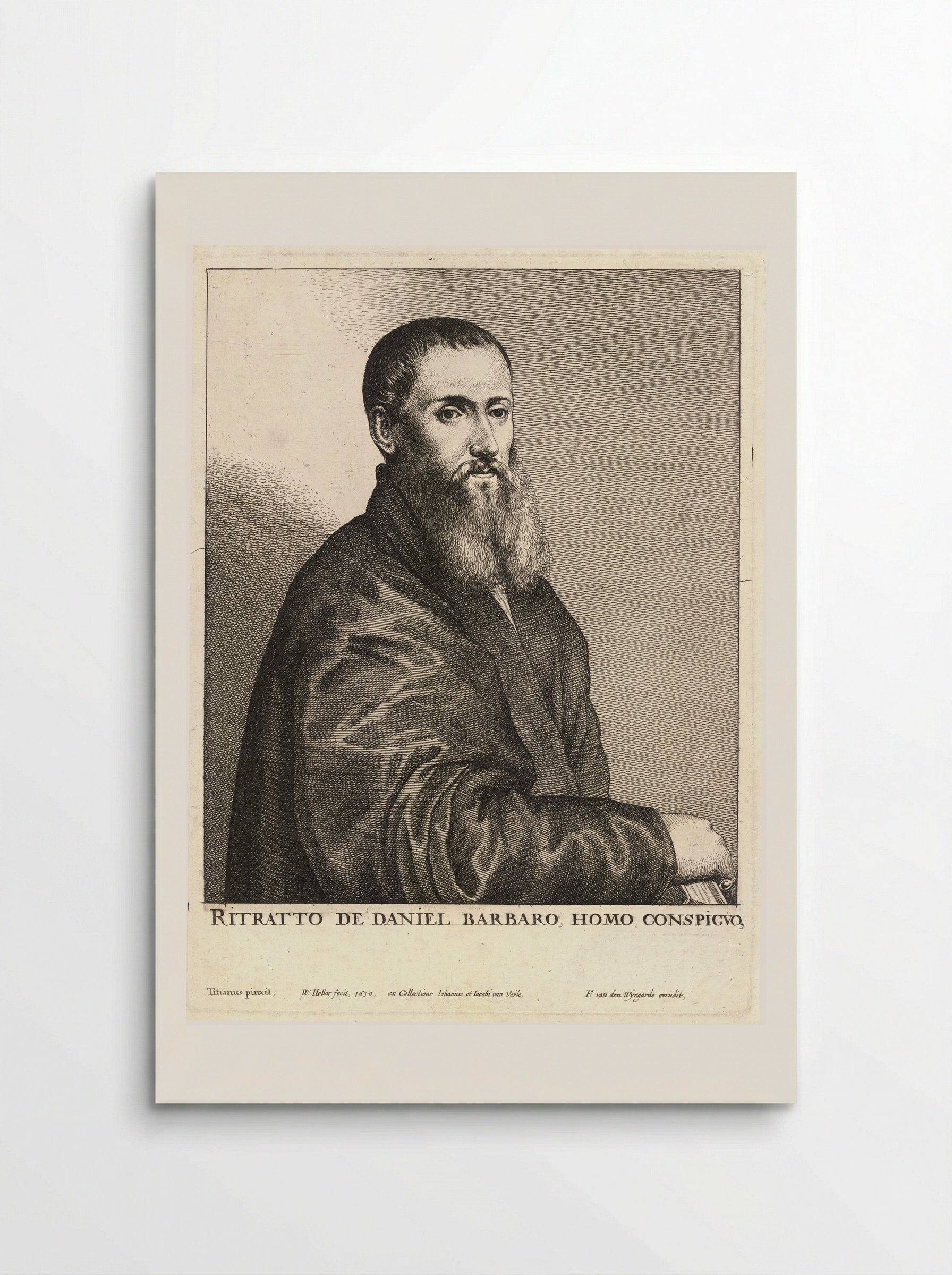 Portrait of Daniele Barbaro - Wenceslaus Hollar - Poster