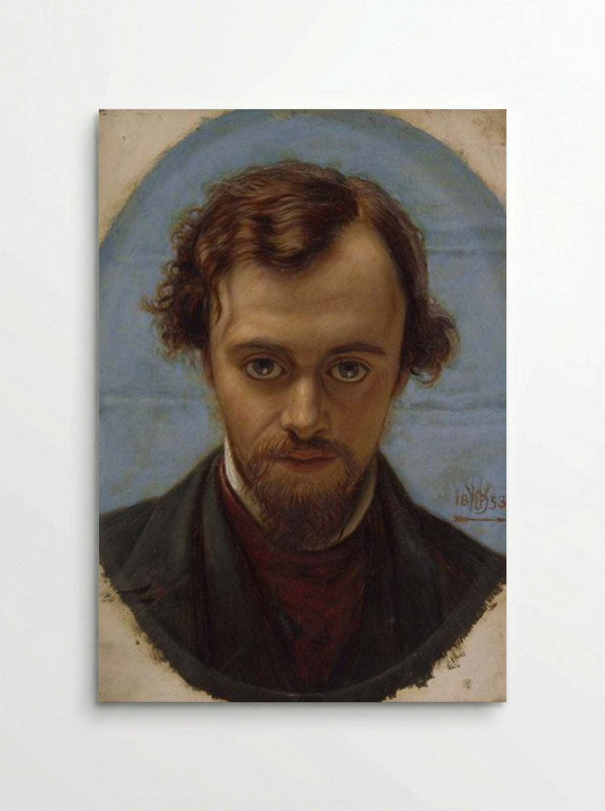 Portrait of Dante Gabriel Rossetti - William Holman Hunt - Poster