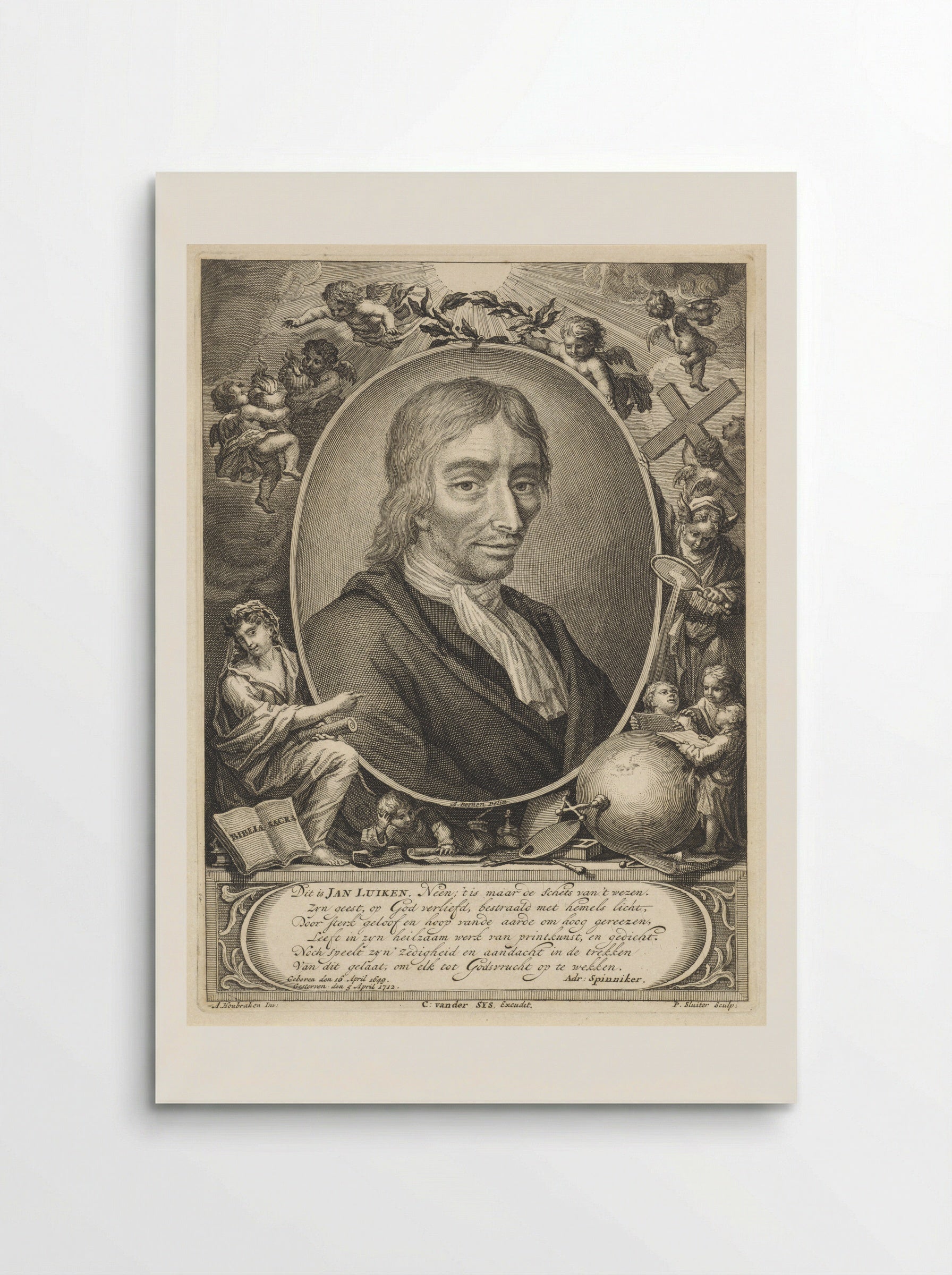 Portrait of David Flud van Giffen - Jan Luyken - Poster