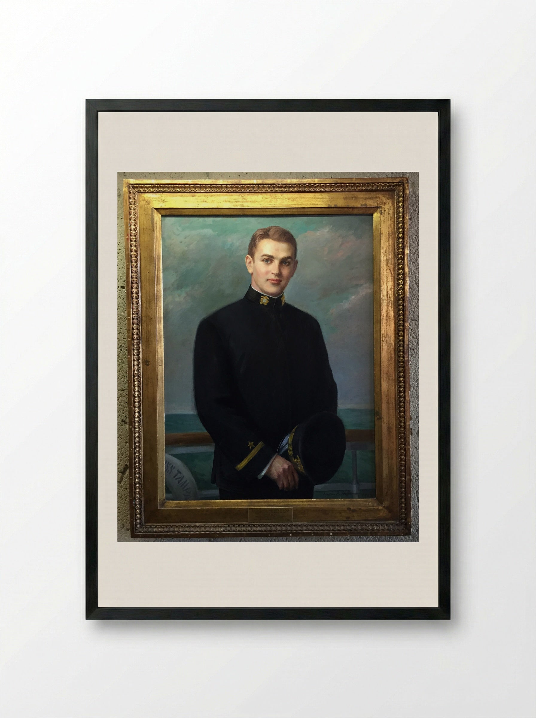 Portrait of David Hoffman - Irwin D. Hoffman - Framed Print Black