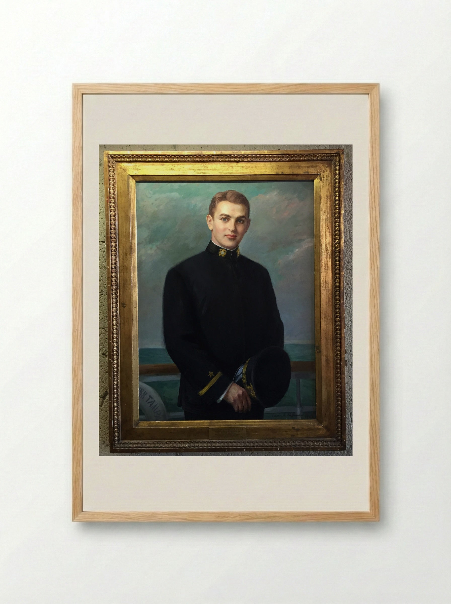 Portrait of David Hoffman - Irwin D. Hoffman - Framed Print Wood
