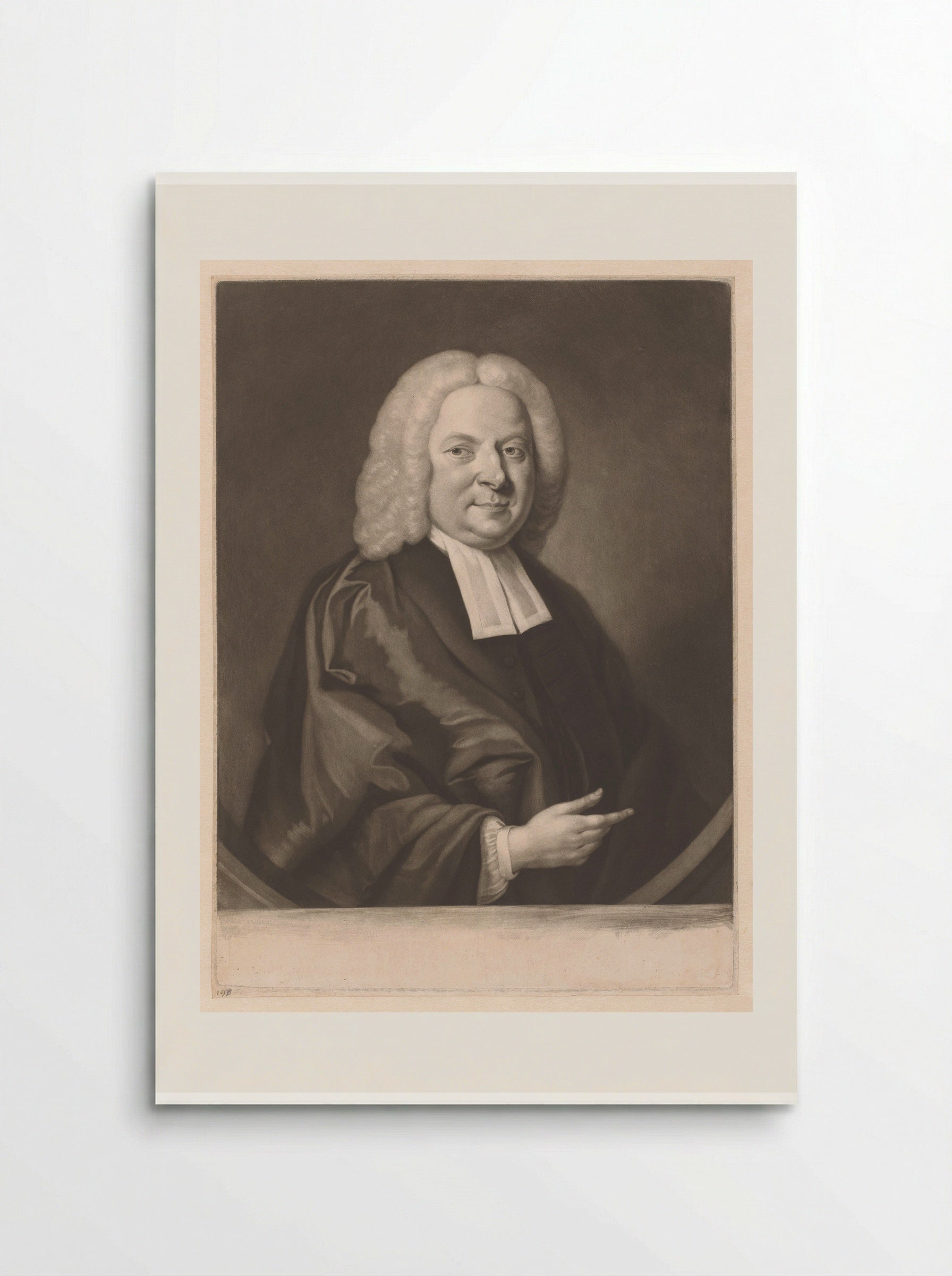 Portrait of David Jennings - James McArdell - Poster