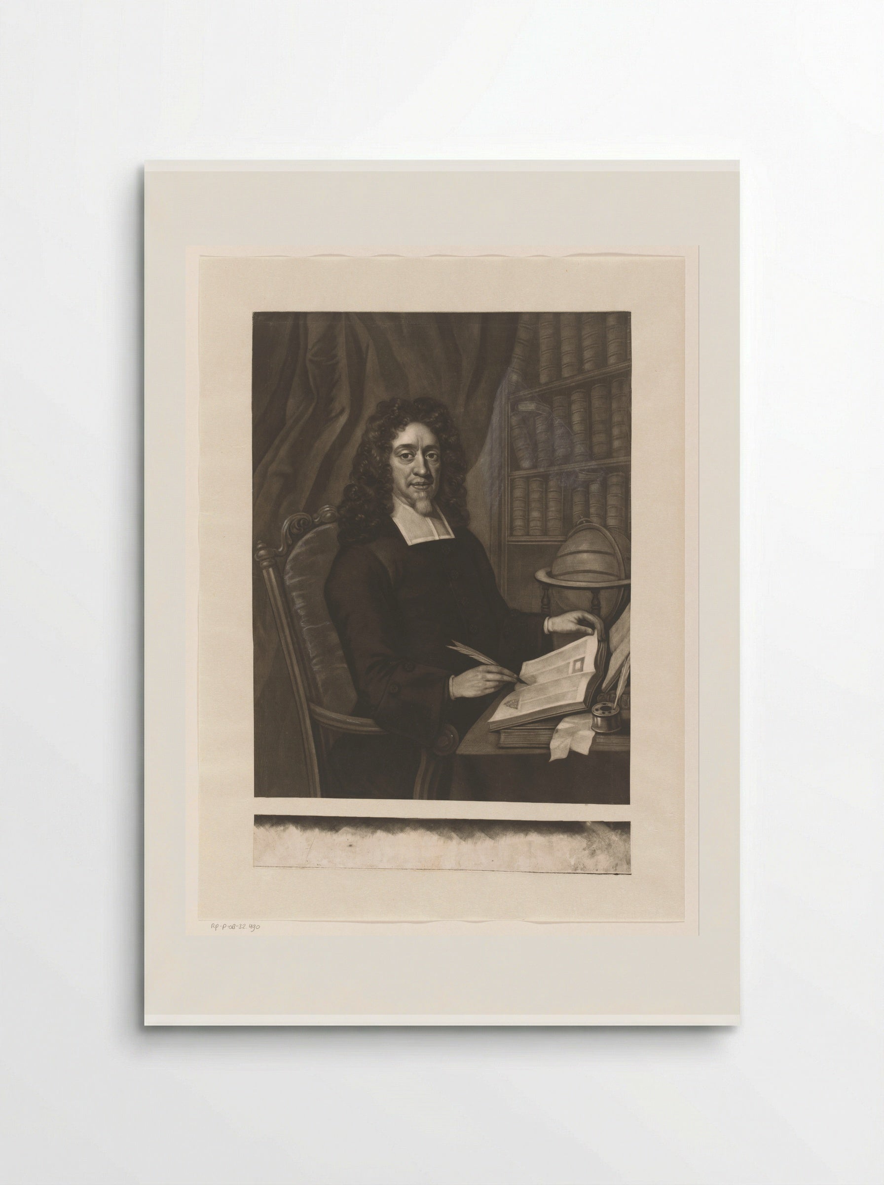 Portrait of David Nieto - James McArdell - Poster