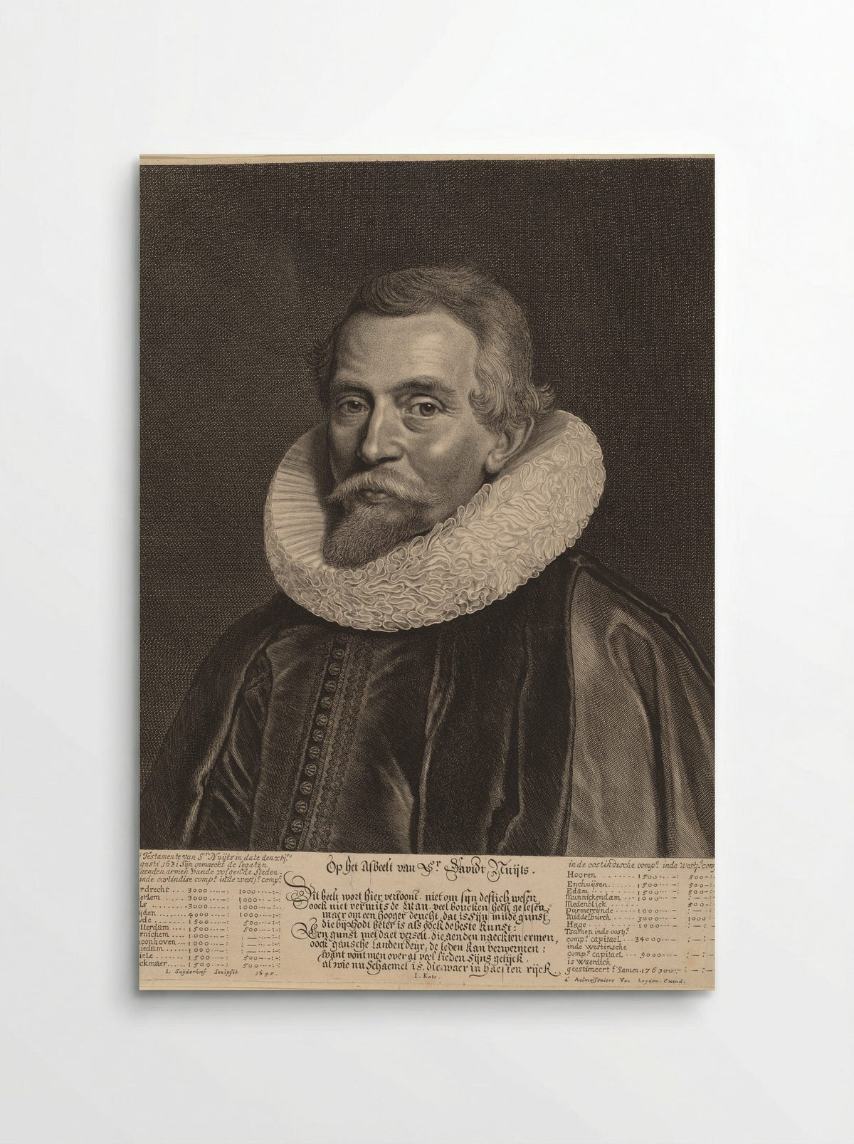Portrait of David Nuyts - Jonas Suyderhoef - Poster