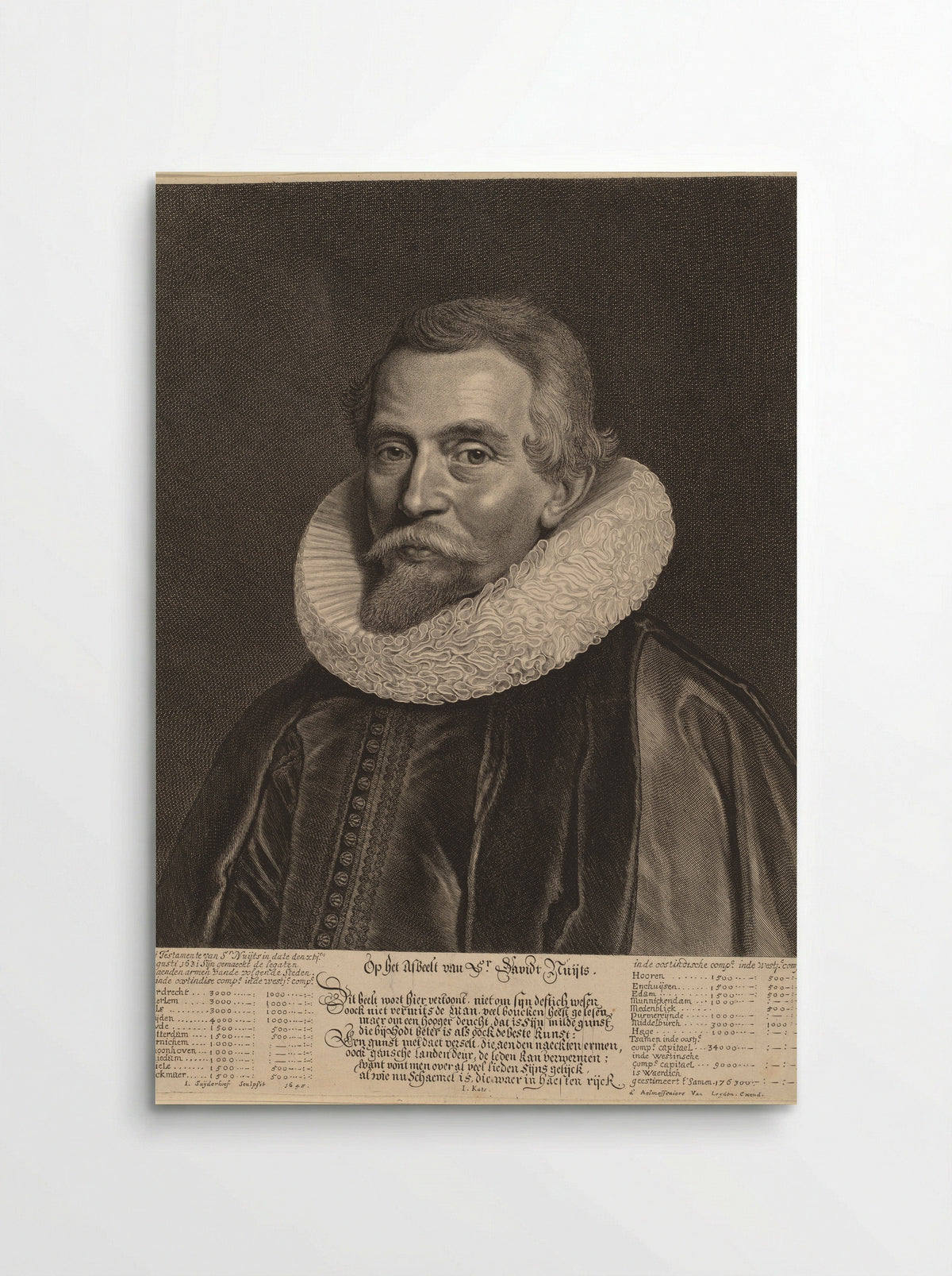 Portrait of David Nuyts - Jonas Suyderhoef - Poster