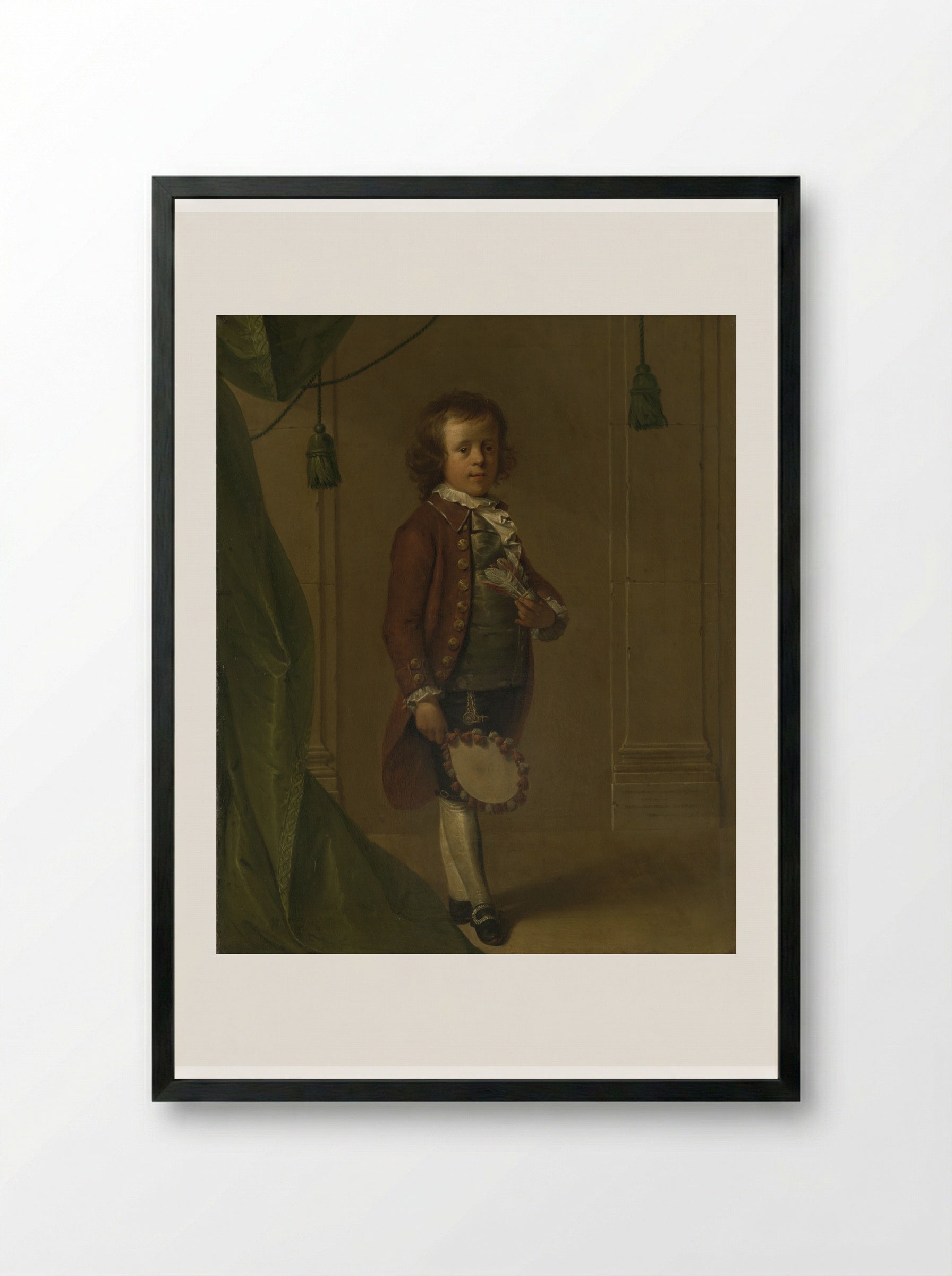 Portrait of Dionys Eliasz van Nijmegen - Dionys van Nijmegen - Framed Print Black