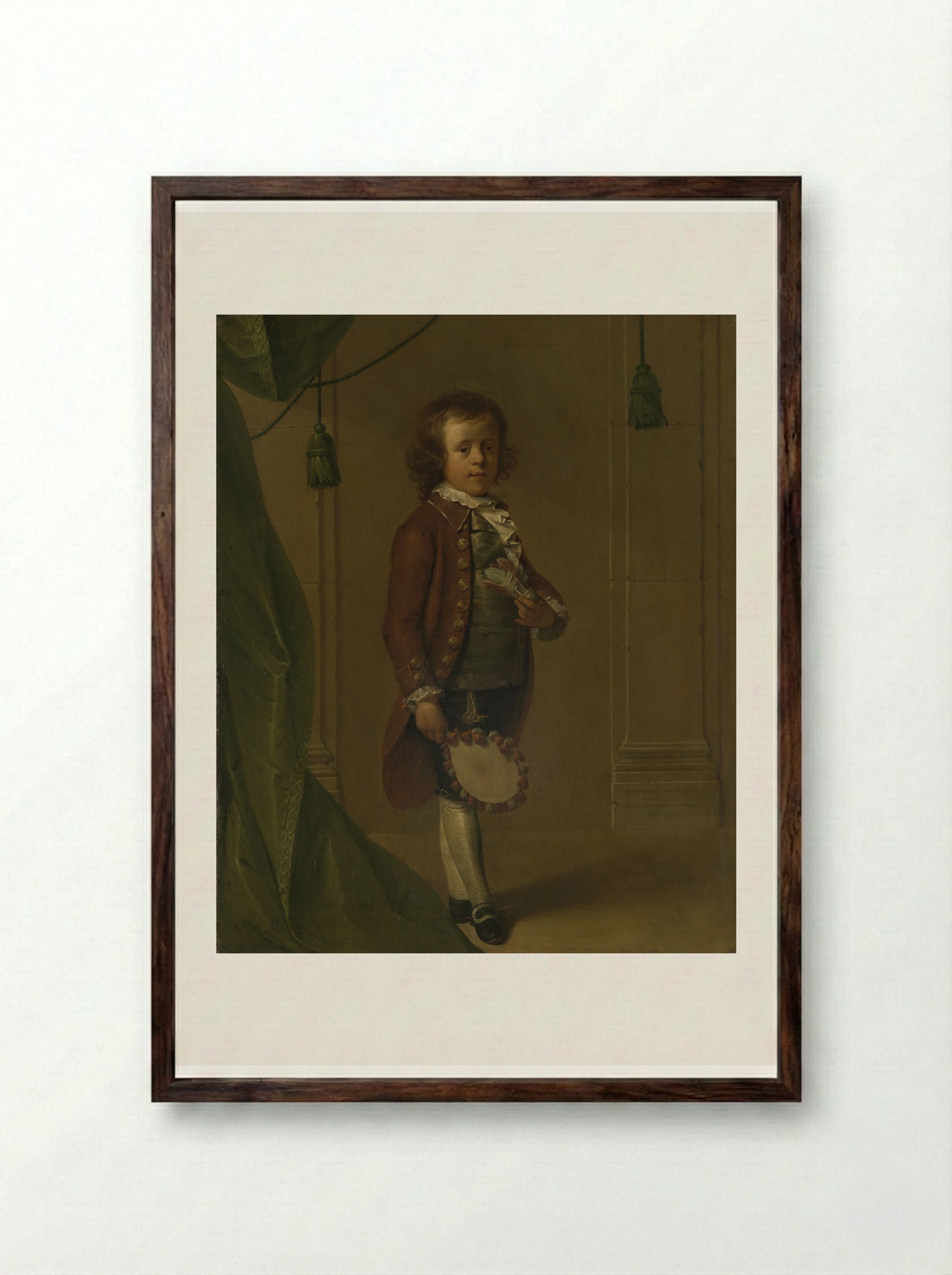 Portrait of Dionys Eliasz van Nijmegen - Dionys van Nijmegen - Framed Print Dark Wood