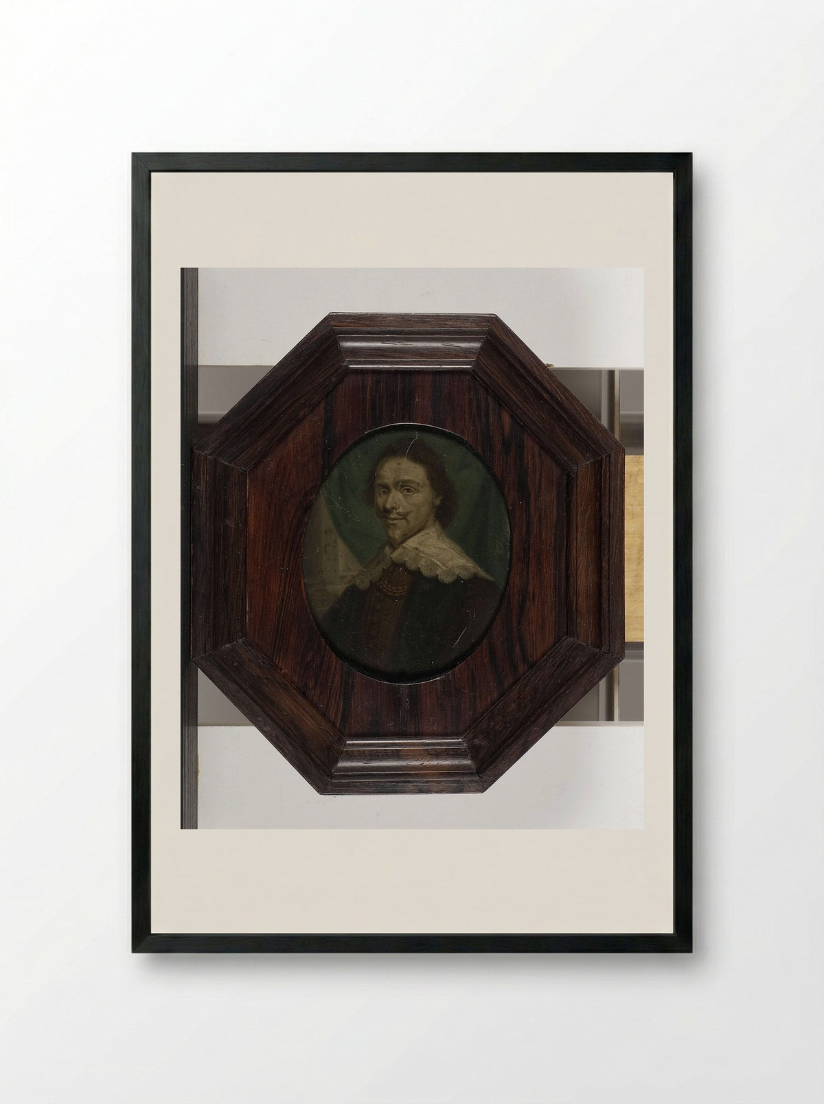 Portrait of Dirck Graswinckel - Arnoud van Halen - Framed Print Black