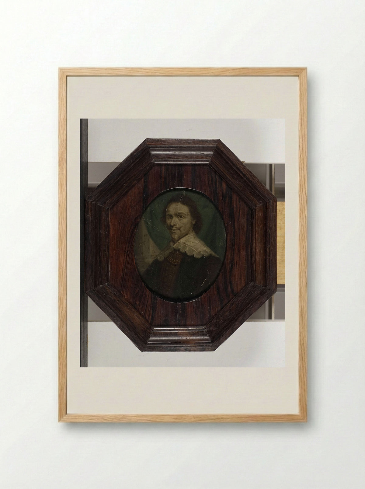 Portrait of Dirck Graswinckel - Arnoud van Halen - Framed Print Wood