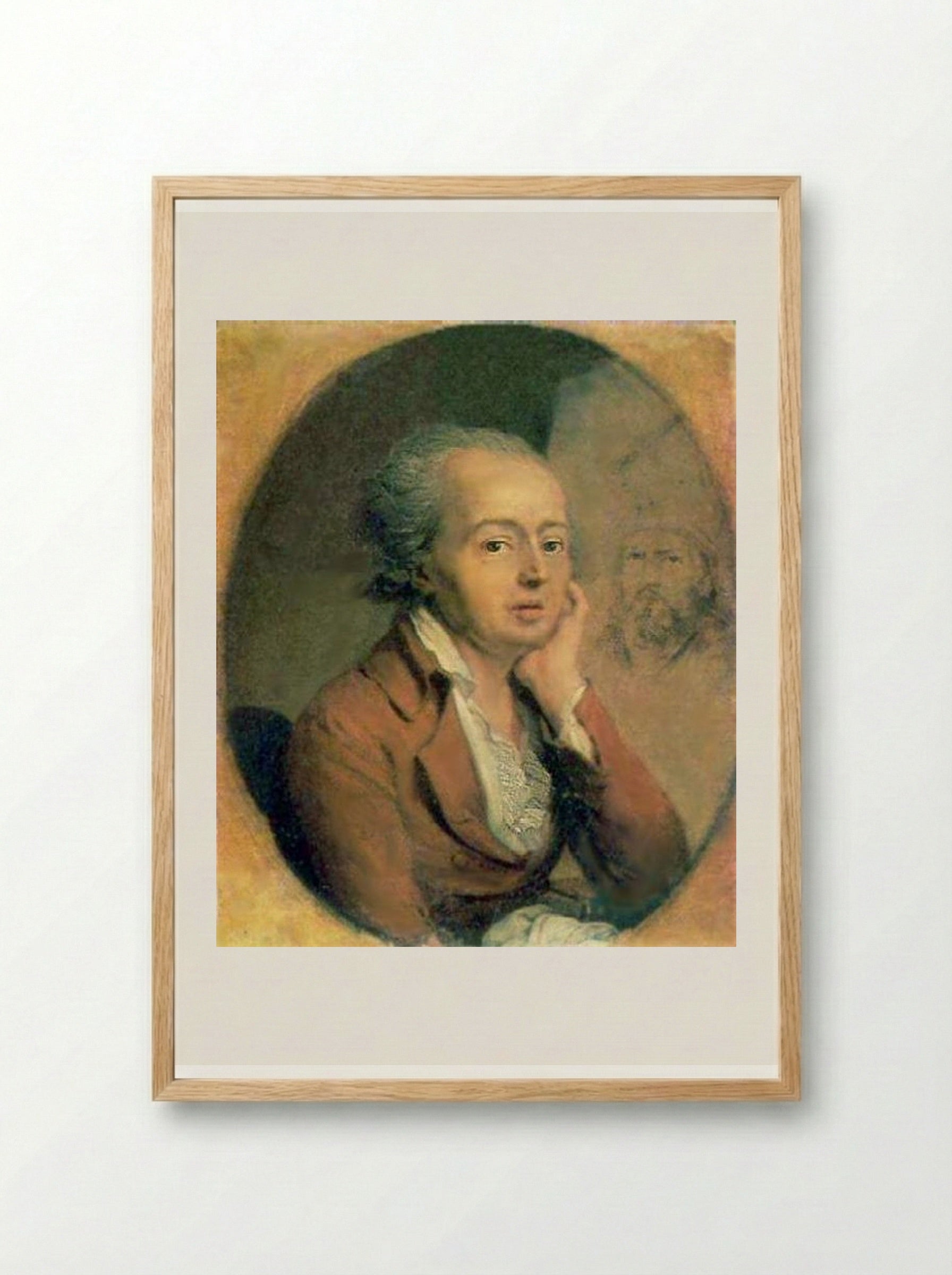 Portrait of Dmitry Levitzky - Vladimir Borovikovsky - Framed Print Wood